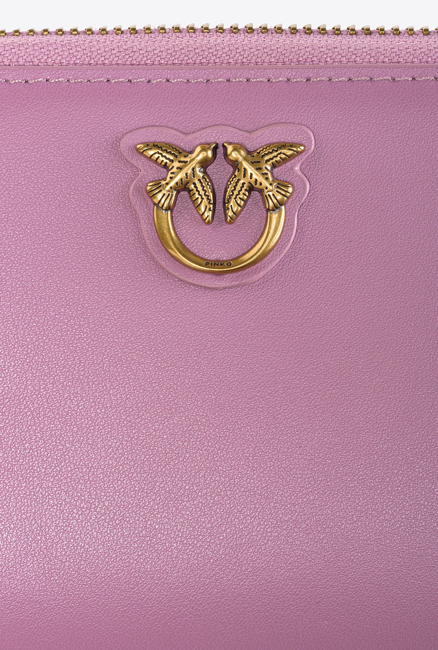 Zip-around leather purse