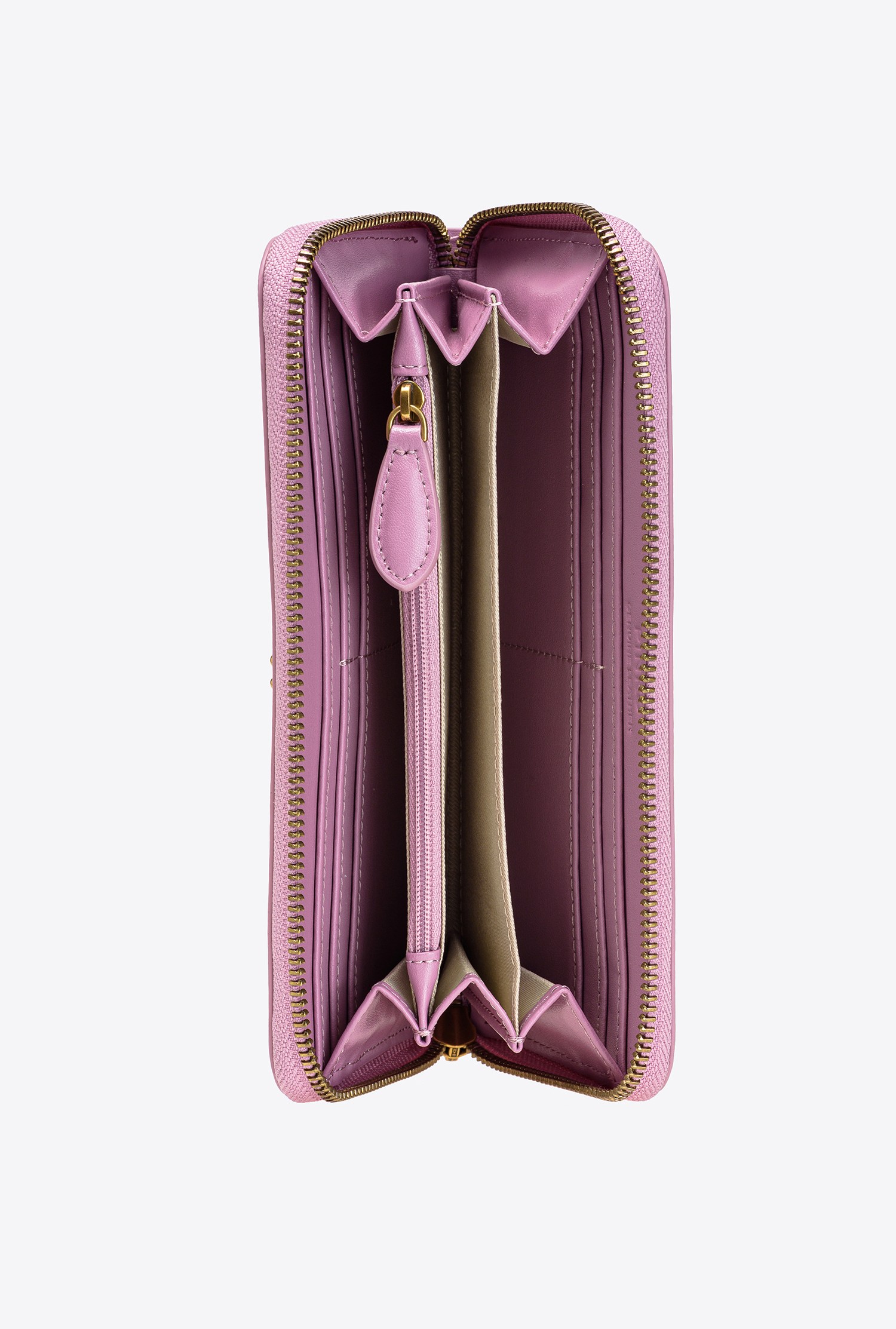 Zip-around leather purse