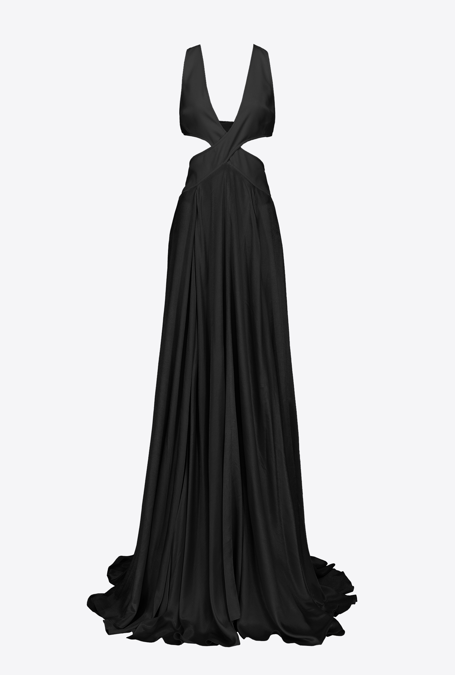 Long dress with open back