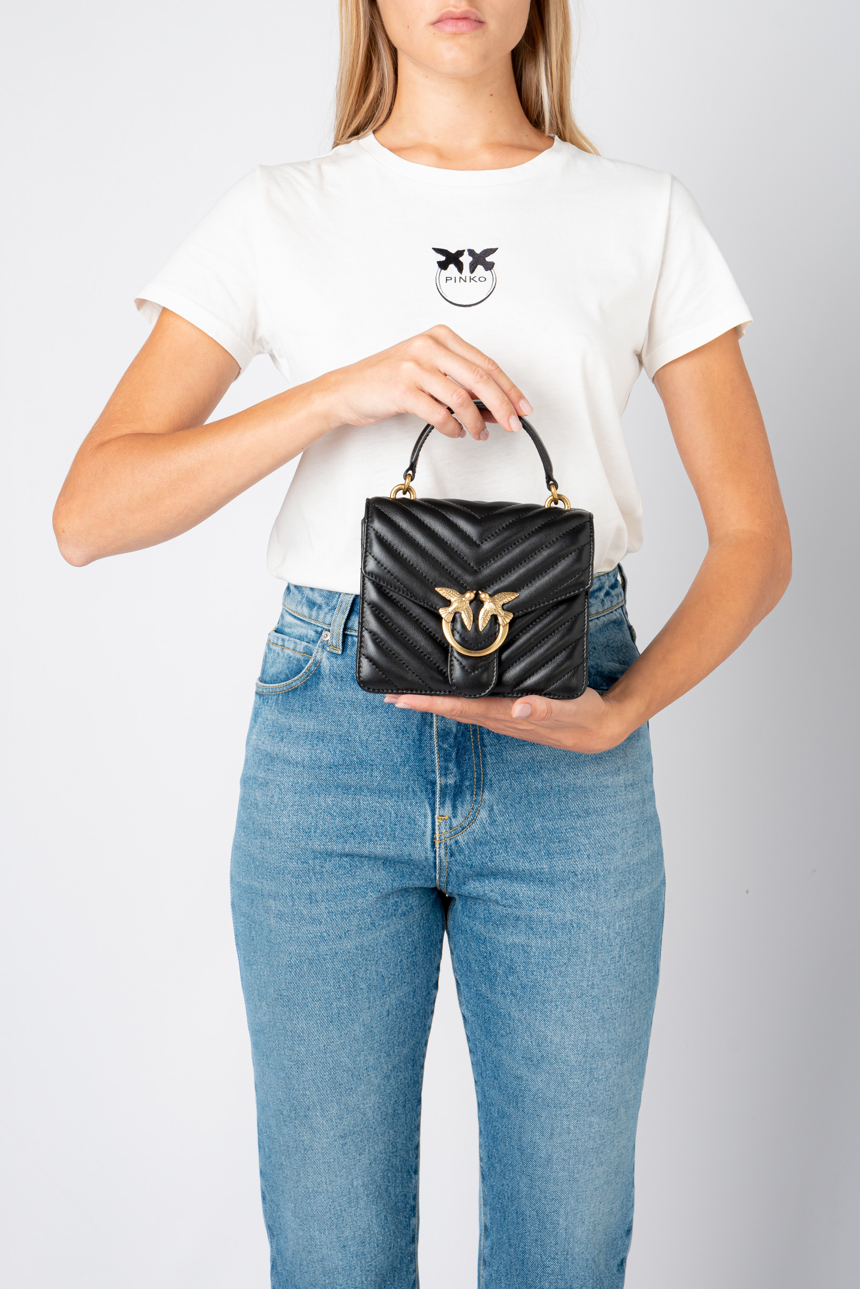 Mini Love Bag Top Handle Chevron