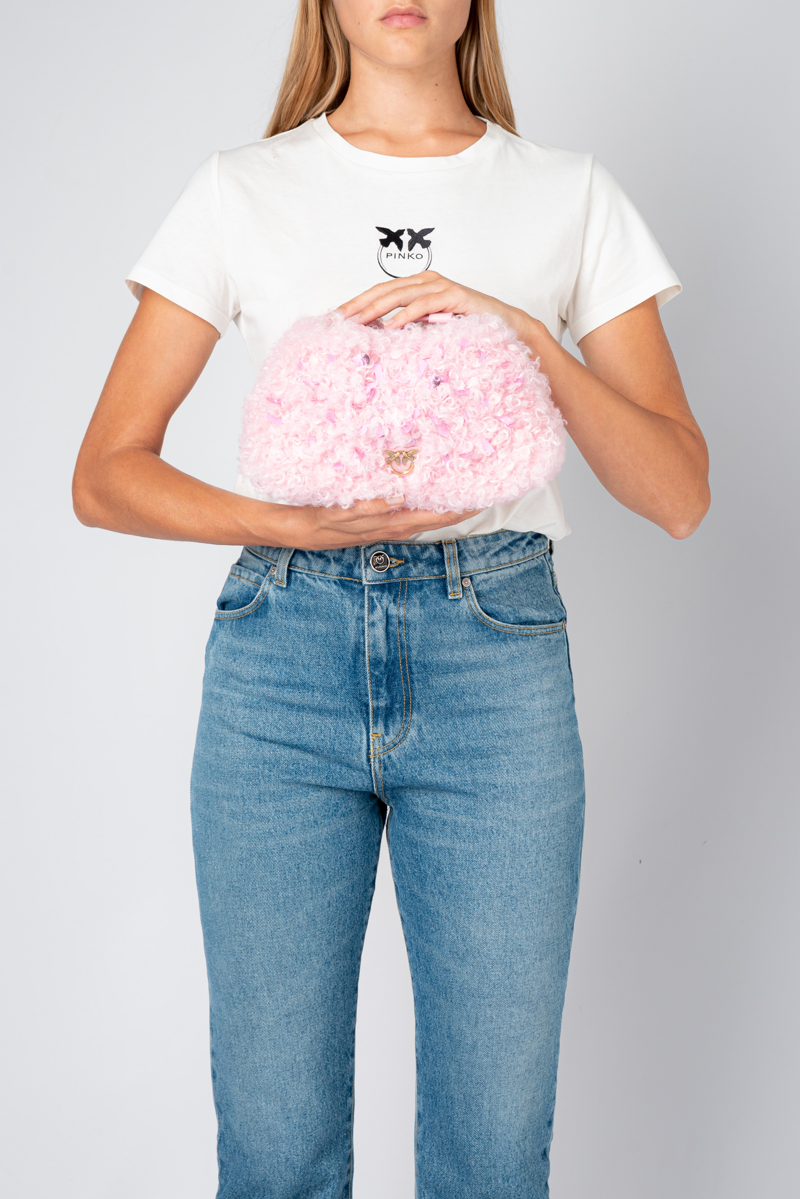 Classic Pouch Bag Neon Curls