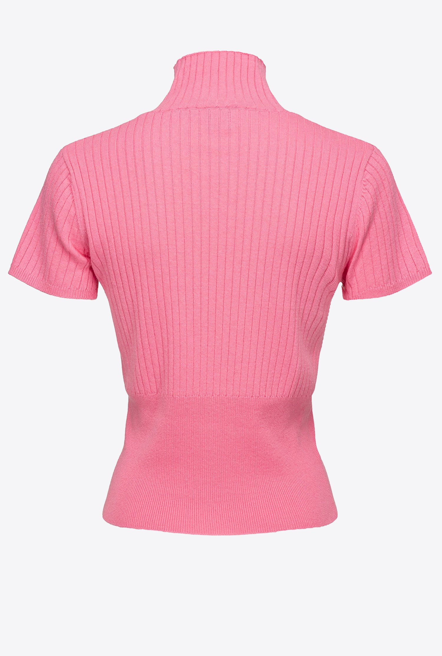 Short-sleeved ribbed top