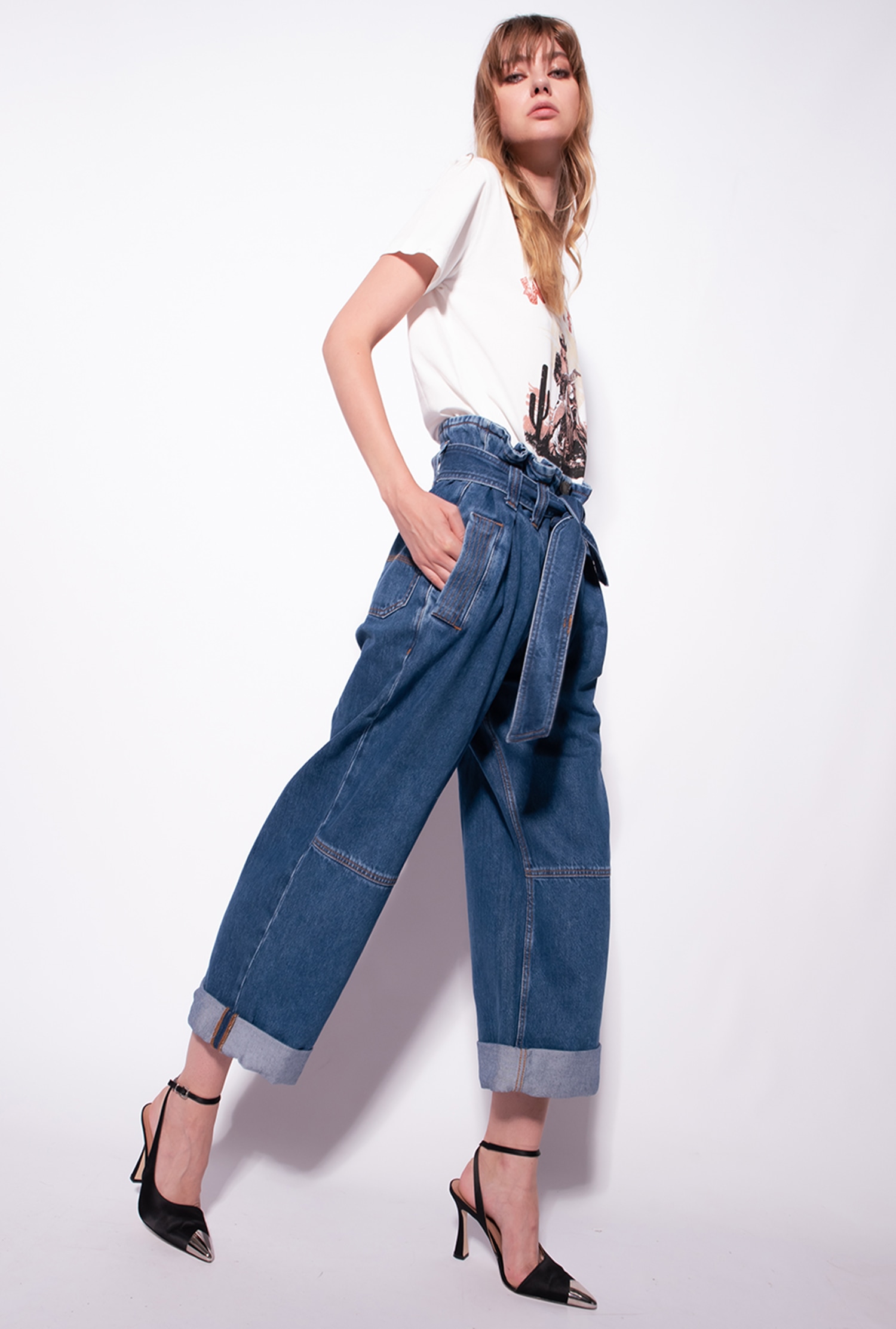 T-shirt with Wanted print