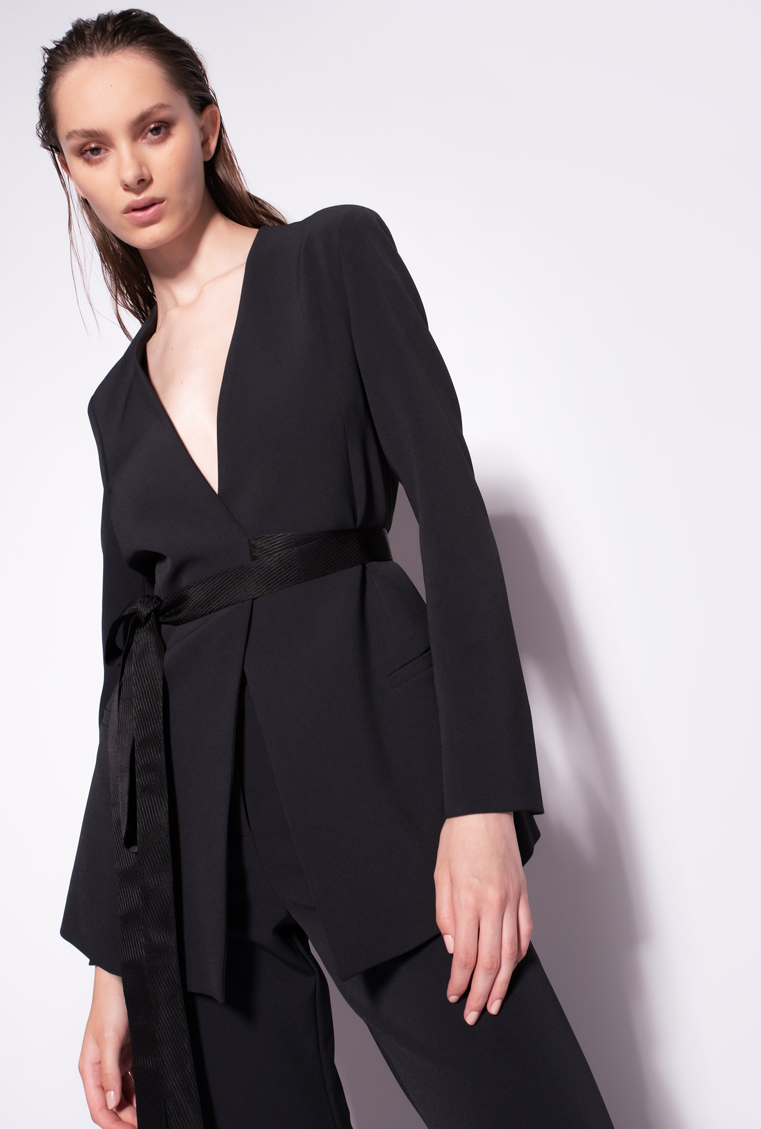 Cady blazer with ribbons