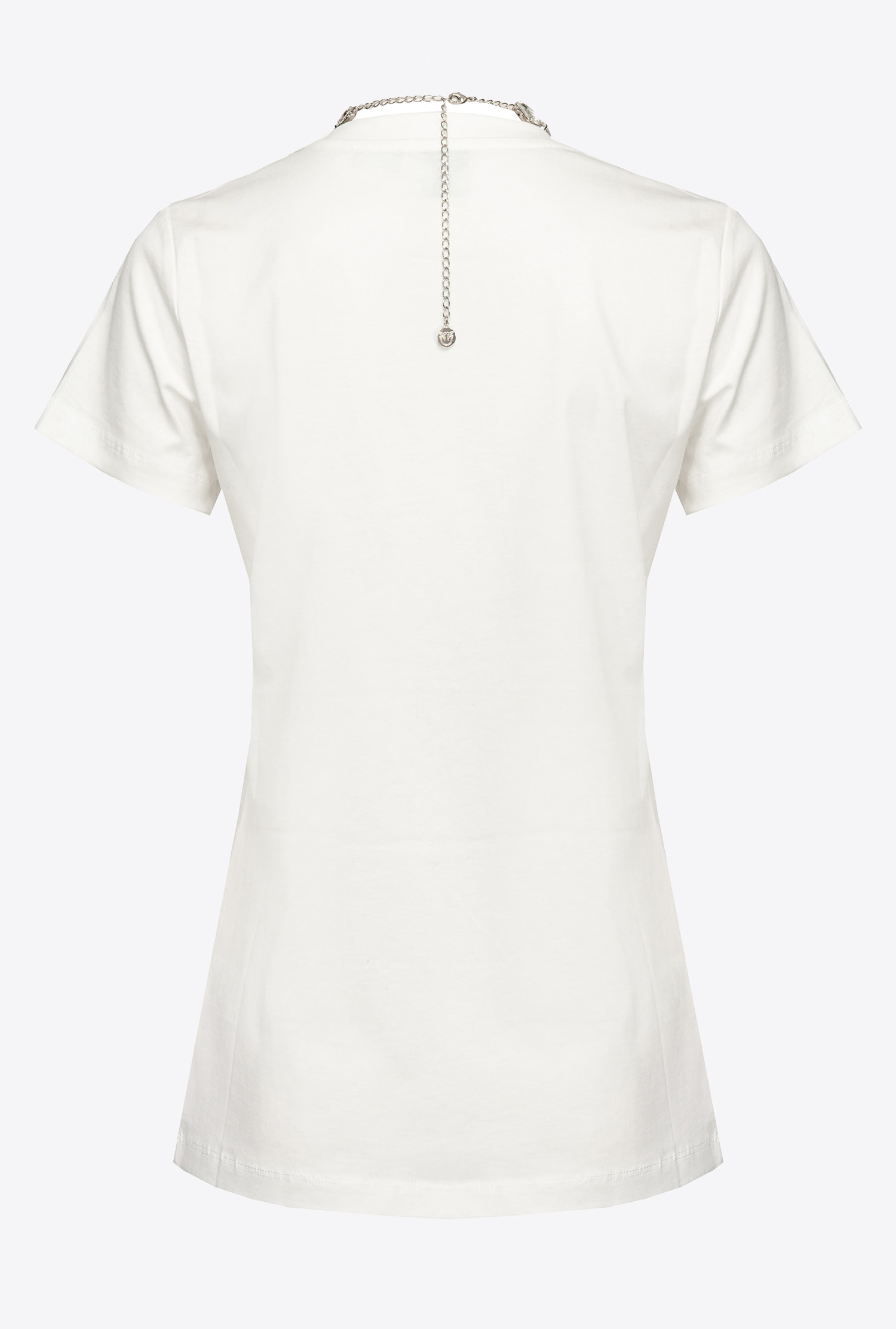 T-shirt with jewel necklace