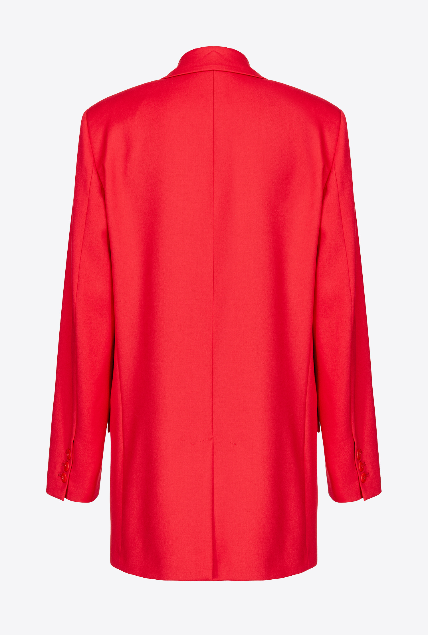 Oversized red blazer
