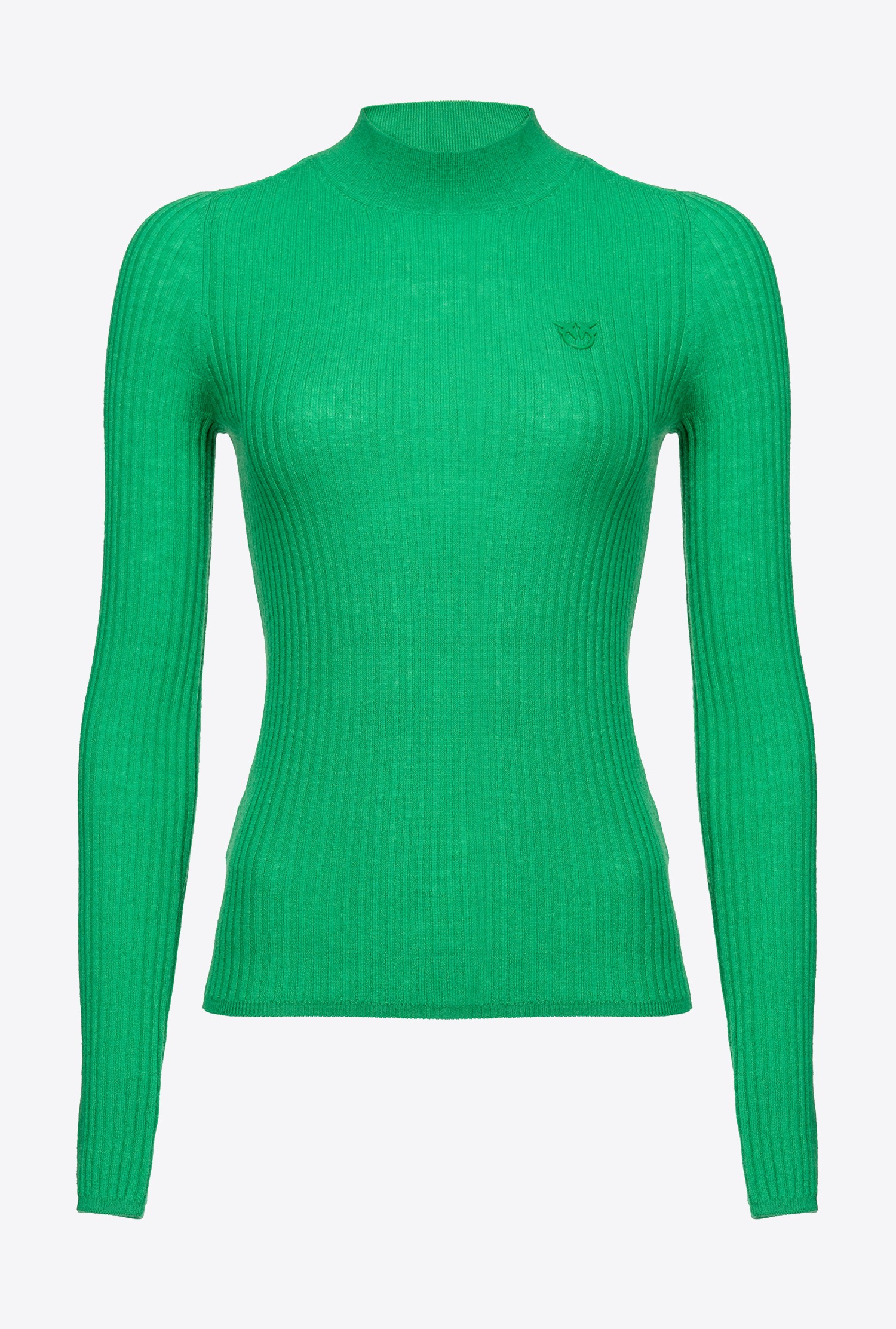 Ribbed mock-turtleneck sweater