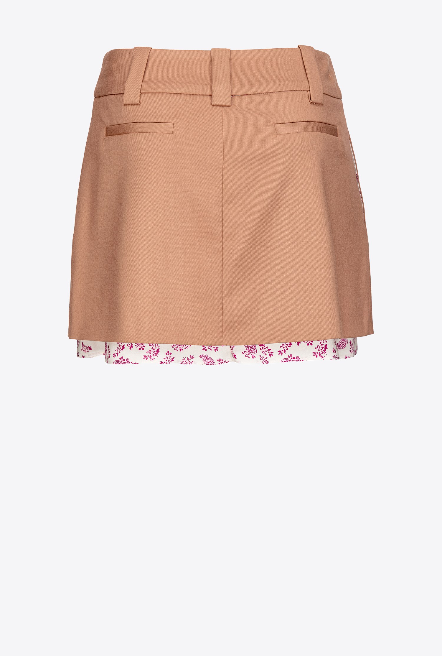 Pleated mini skirt