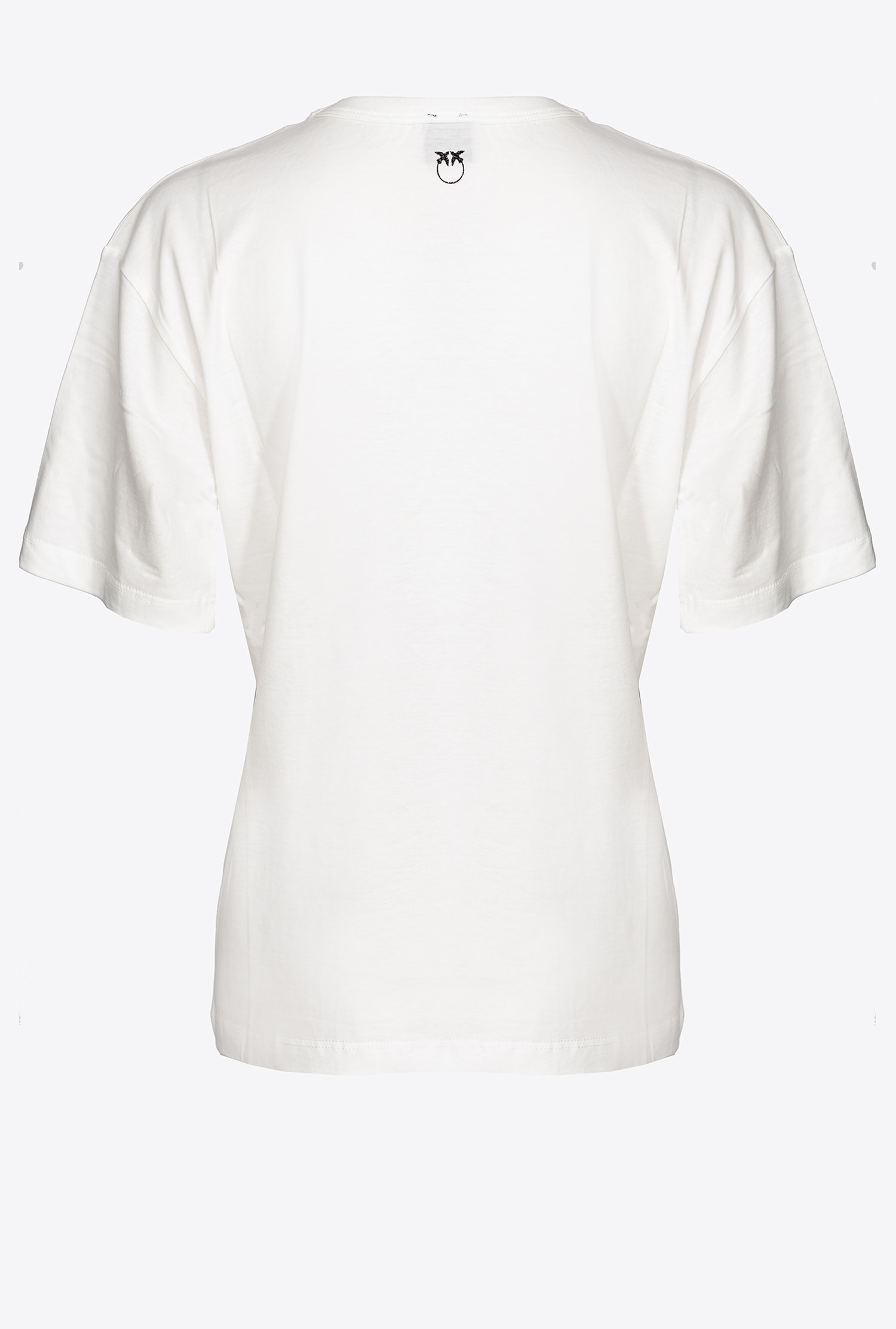 T-shirt with beads on the neck