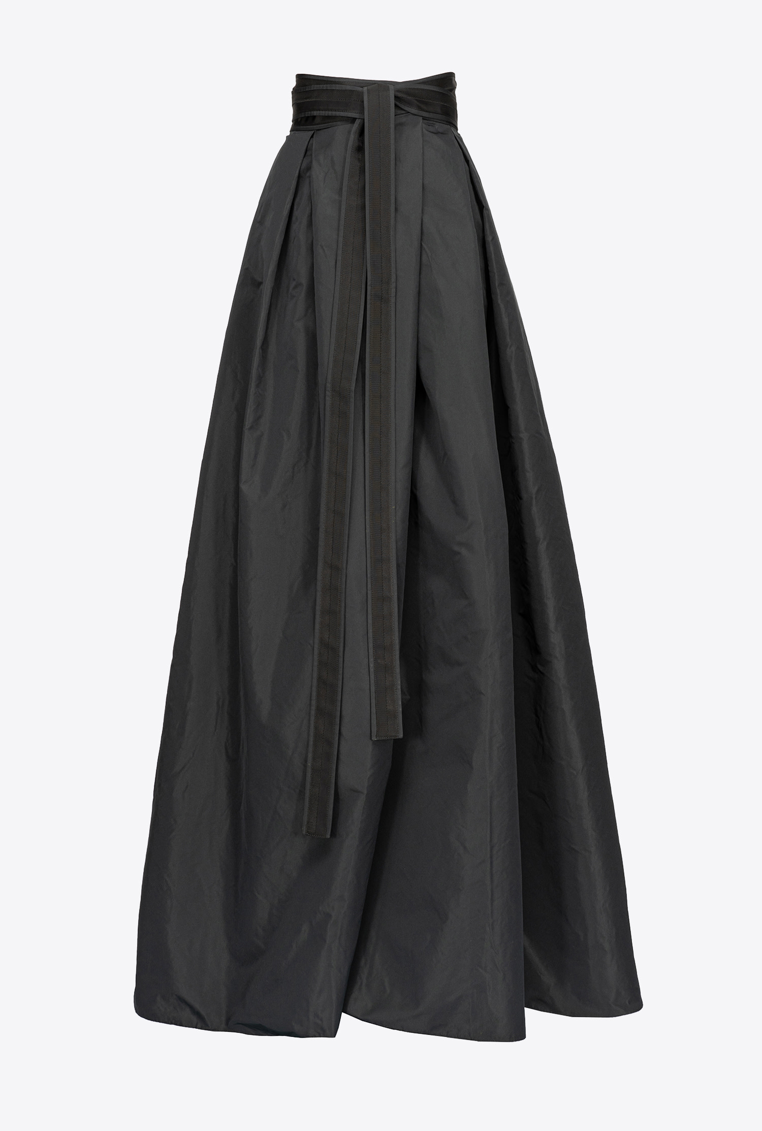 Taffeta maxi-skirt