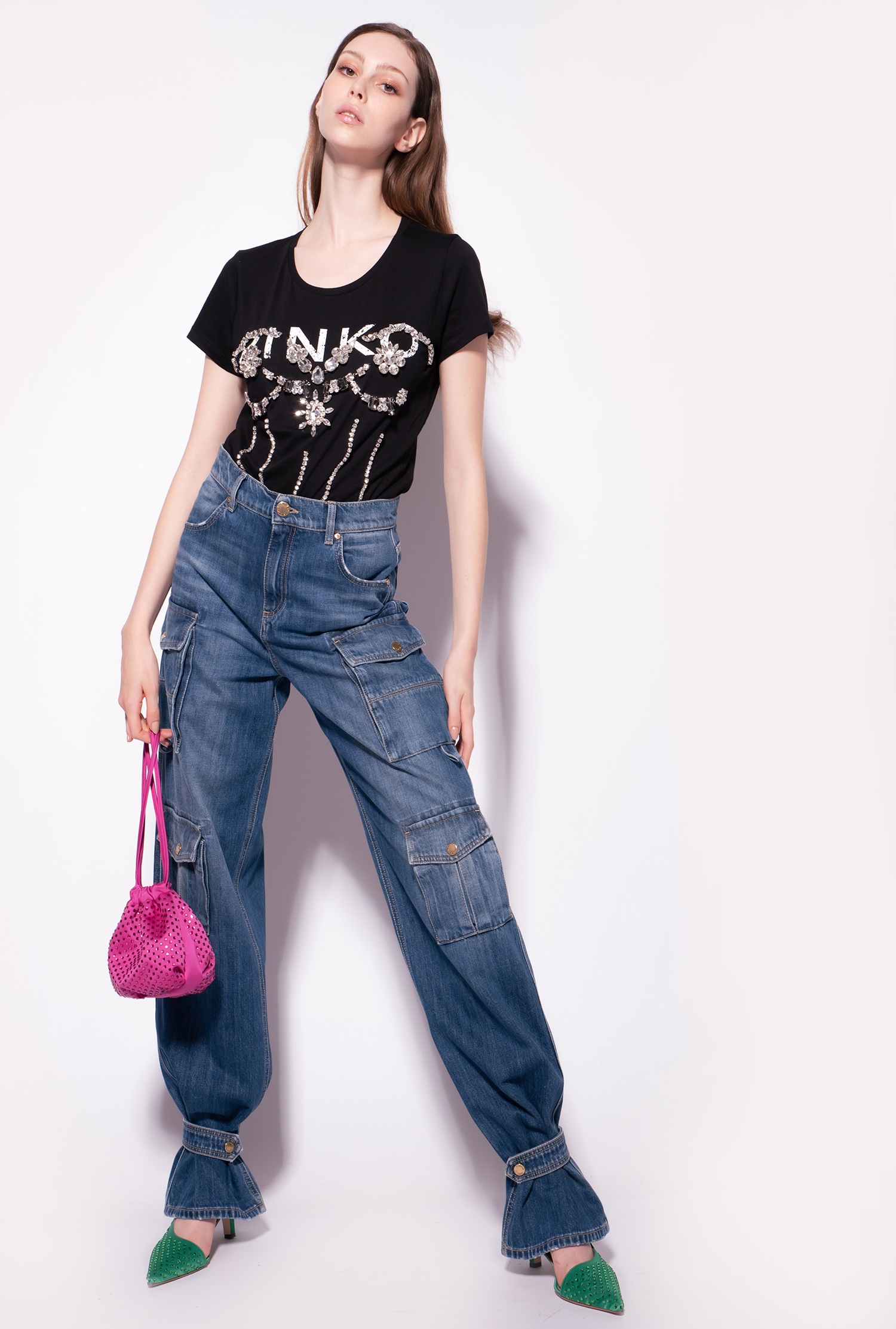 T-shirt with jewel detail