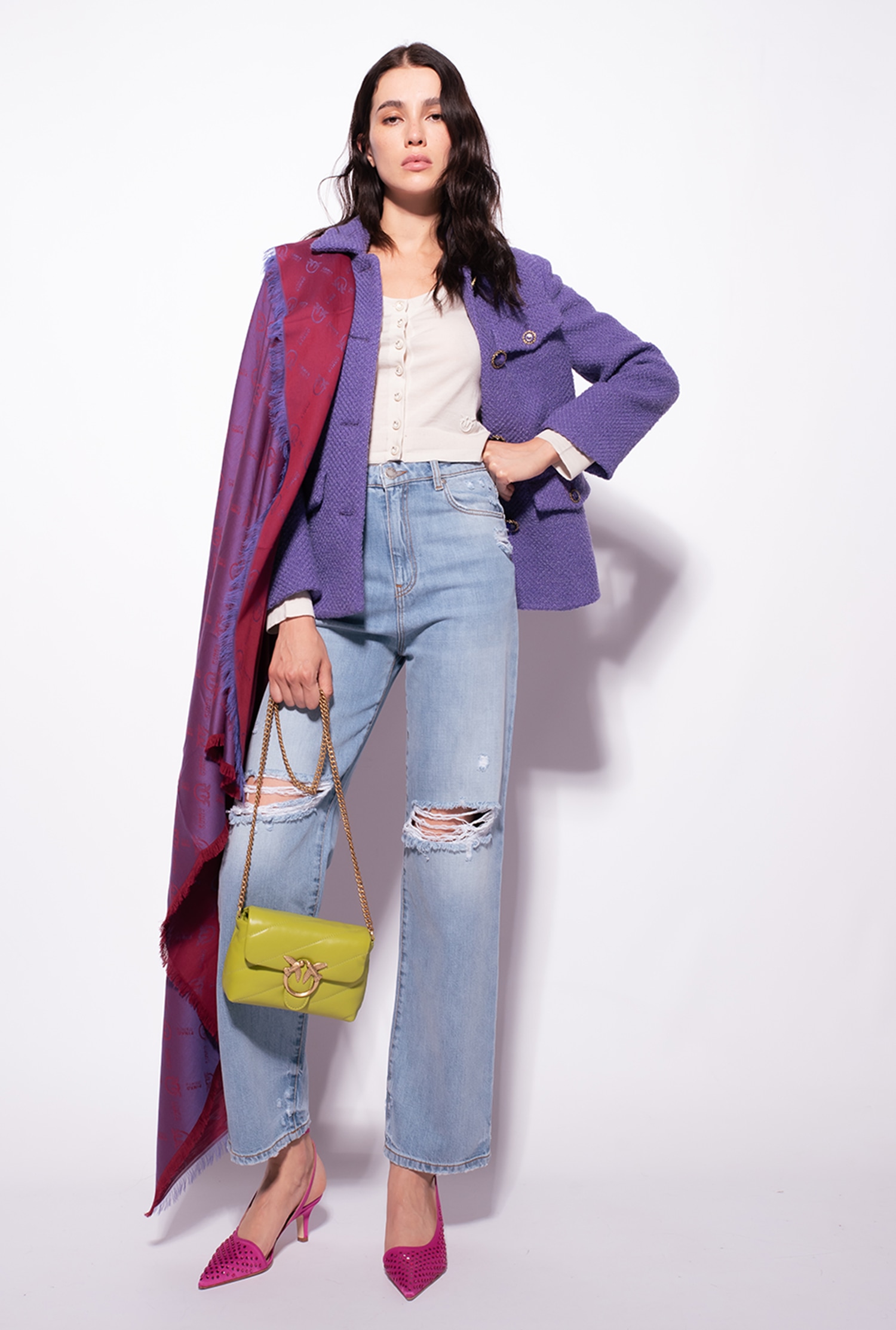 Large Monogram scarf