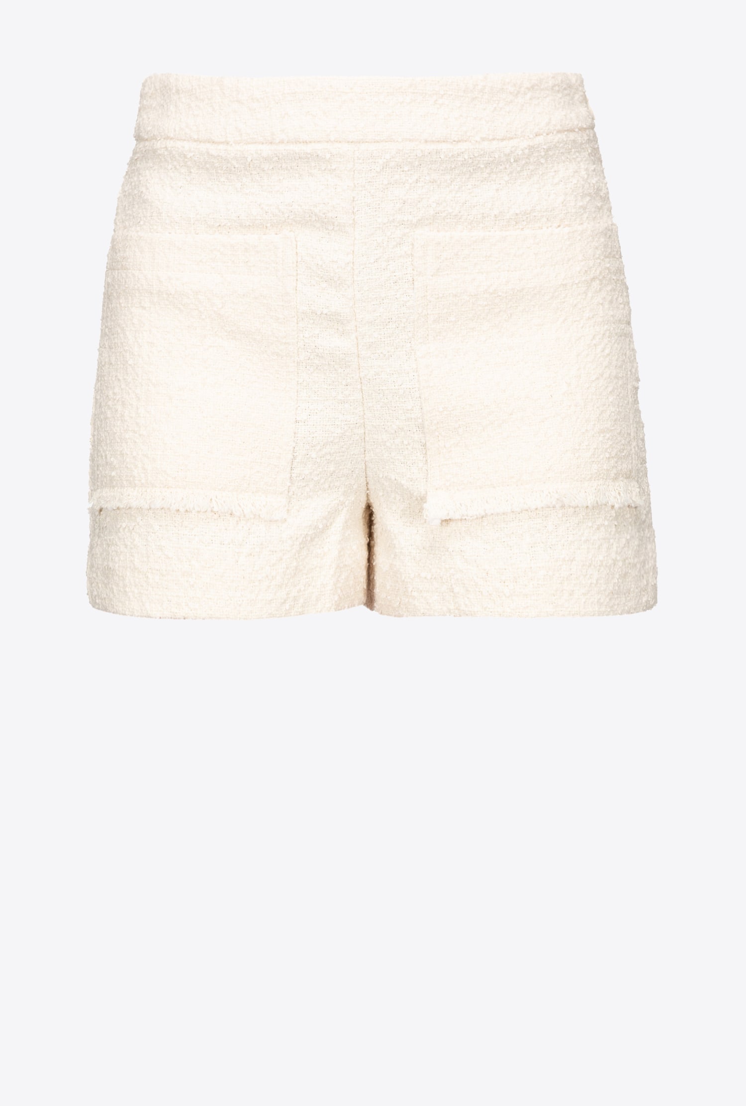 Basketweave bouclé shorts