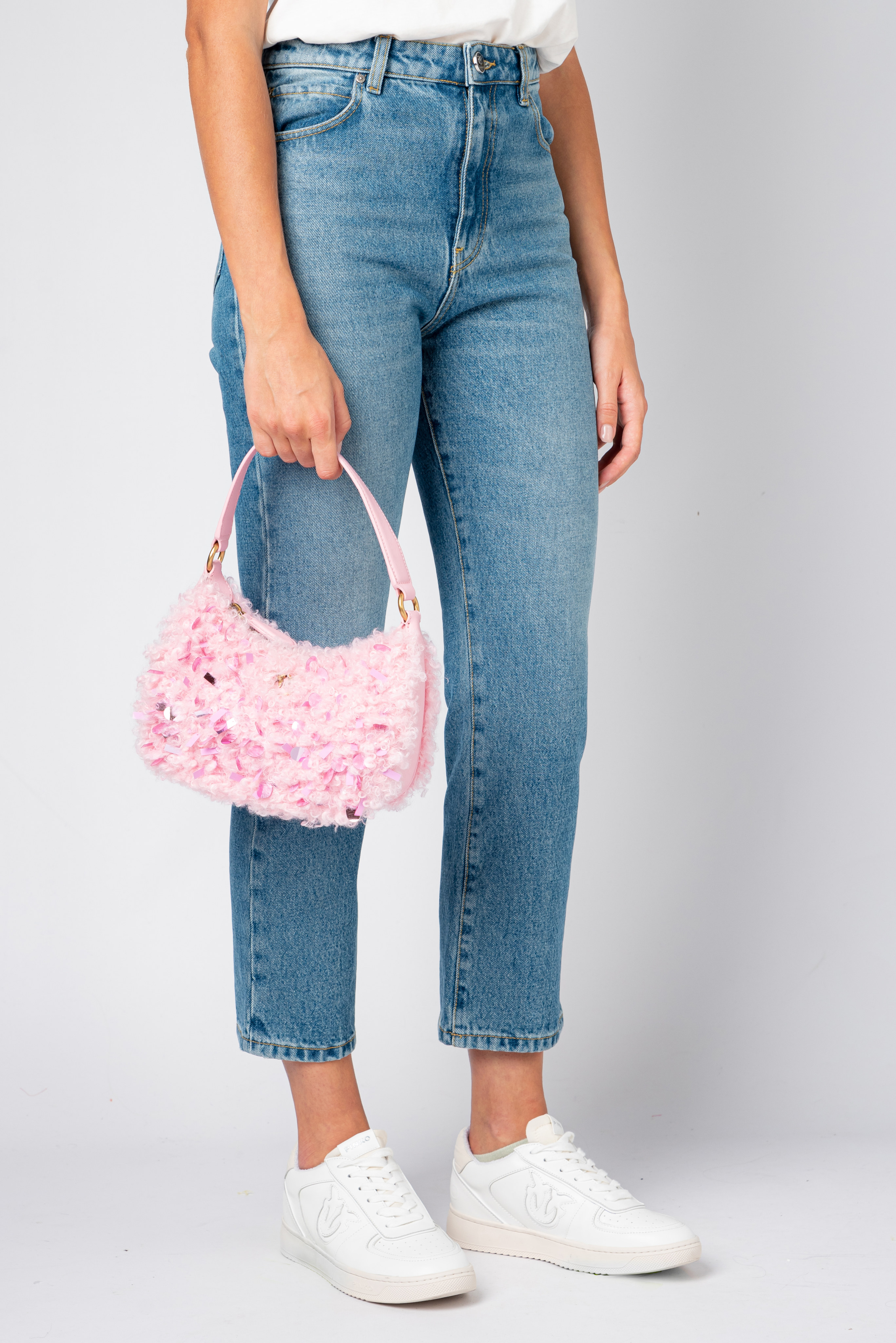 Mini Half Moon Bag Neon Curls