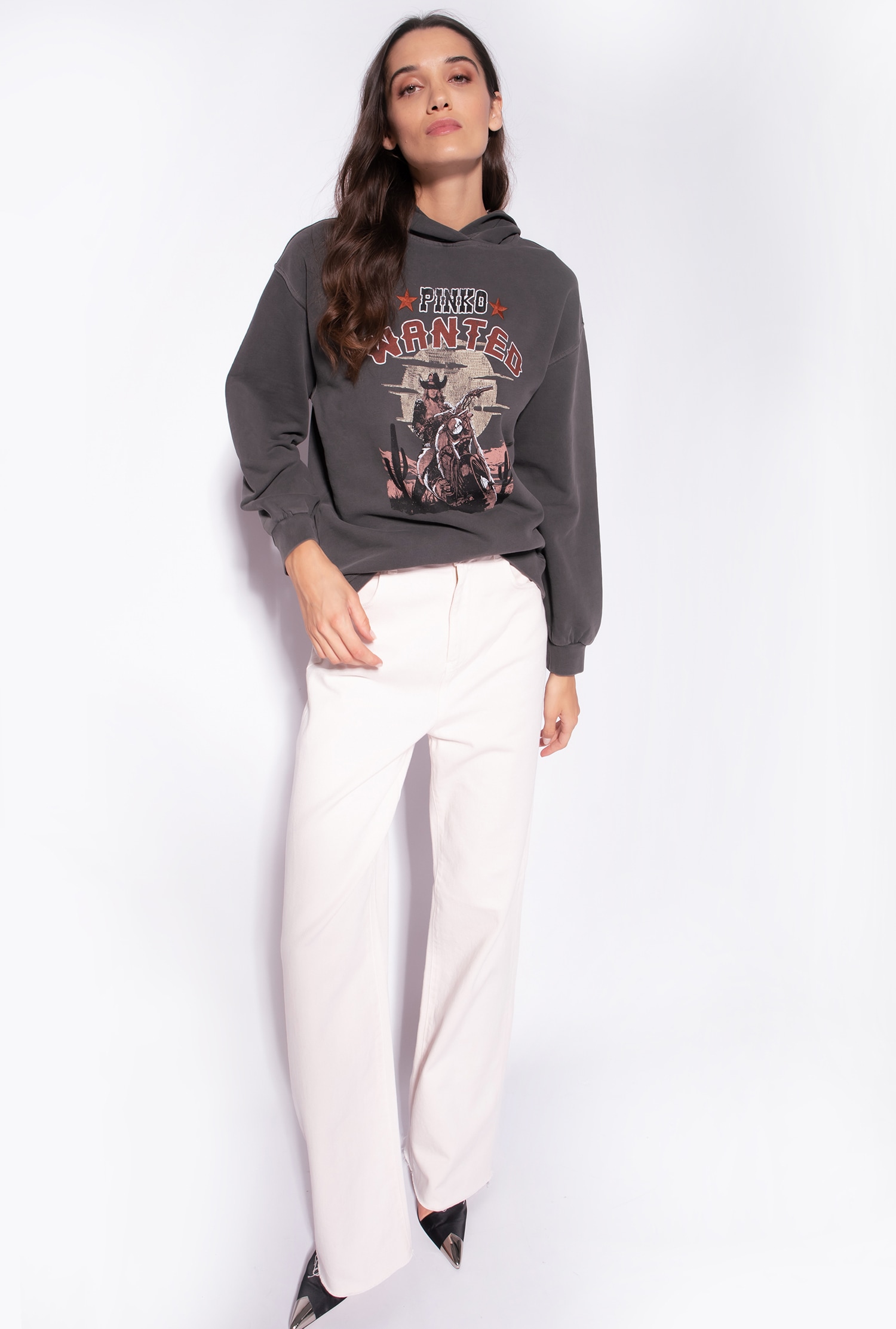 Sweatshirt with Wanted print
