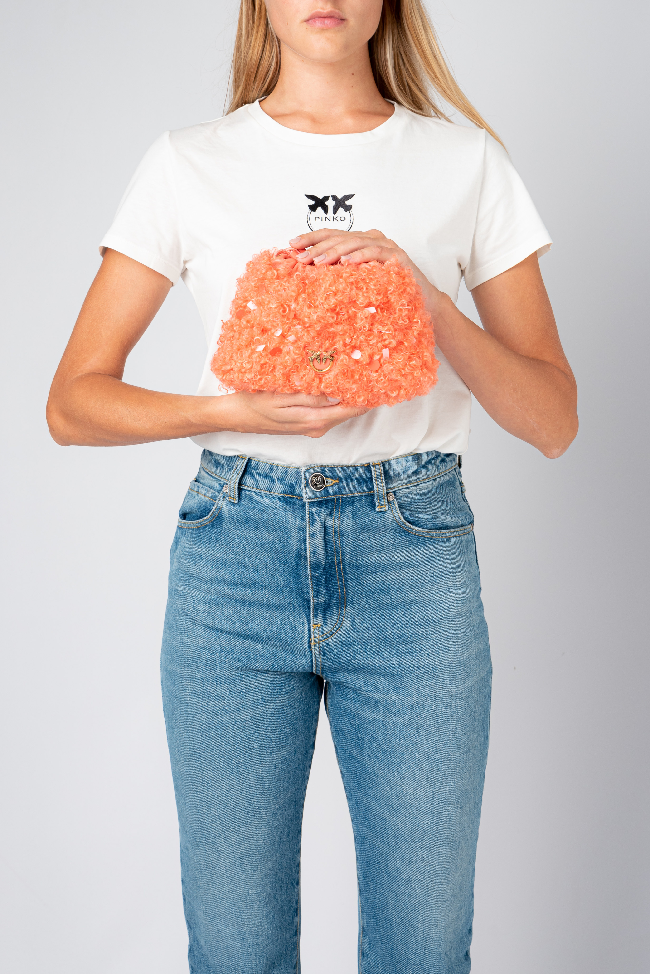 Mini Pouch Bag Neon Curls