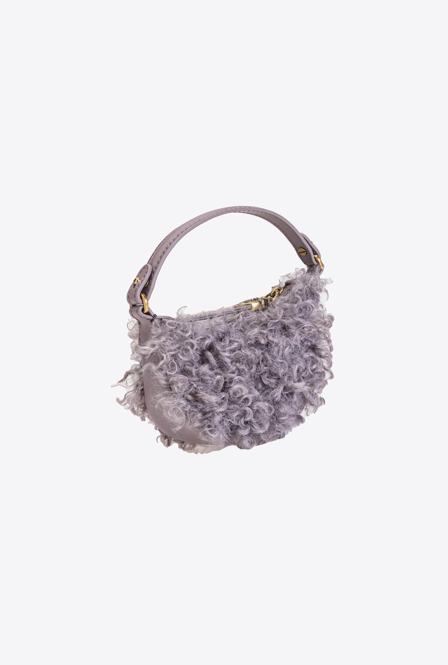 Micro Long Half Moon Bag Eco Sheepskin