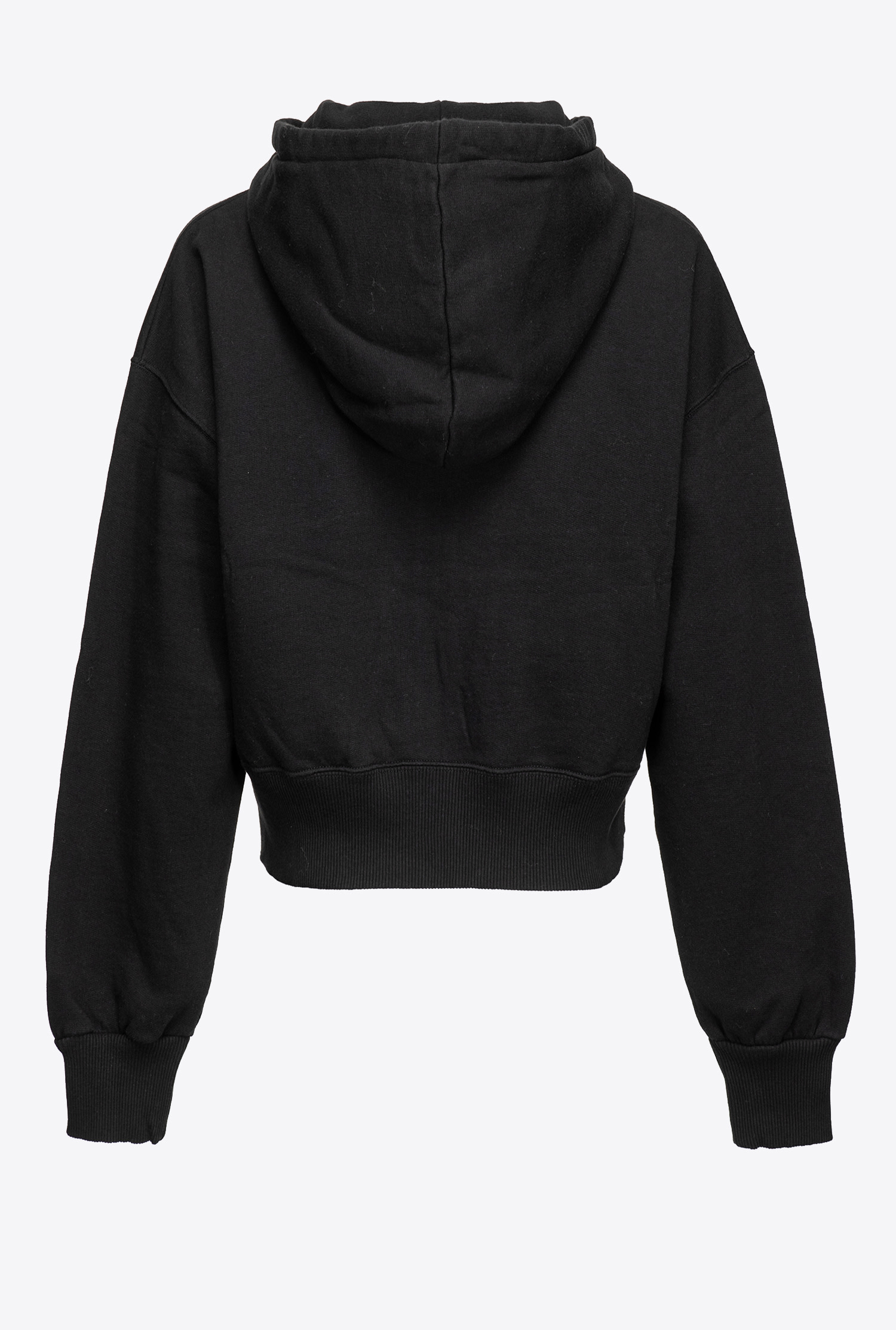 Cropped zipped sweatshirt with Love Birds logo