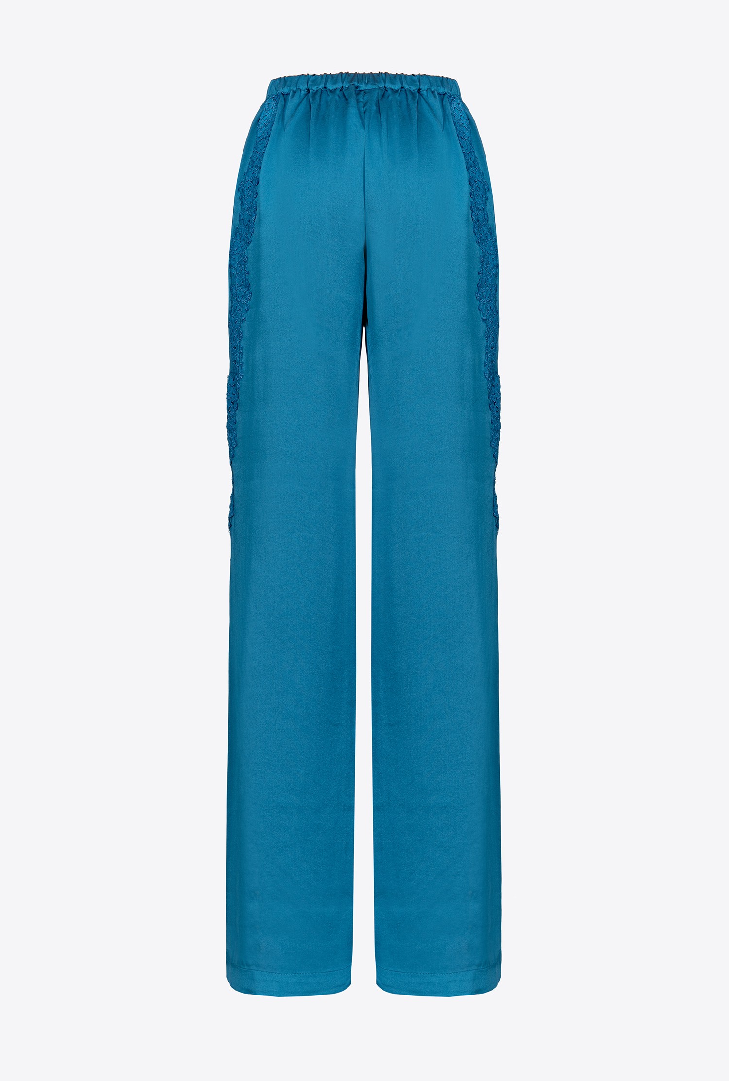 Satin and lace trousers