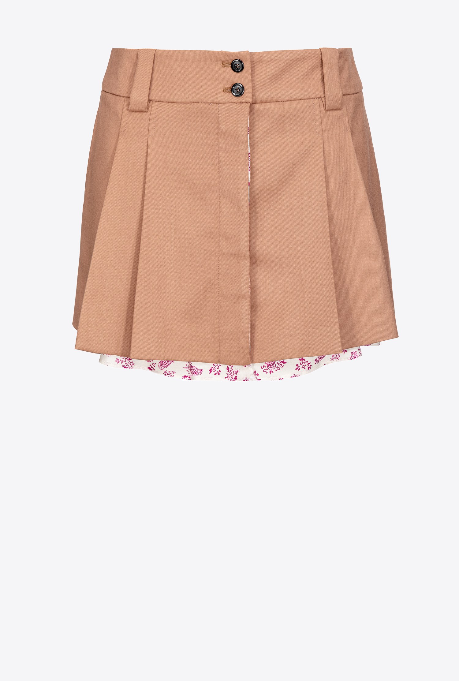 Pleated mini skirt