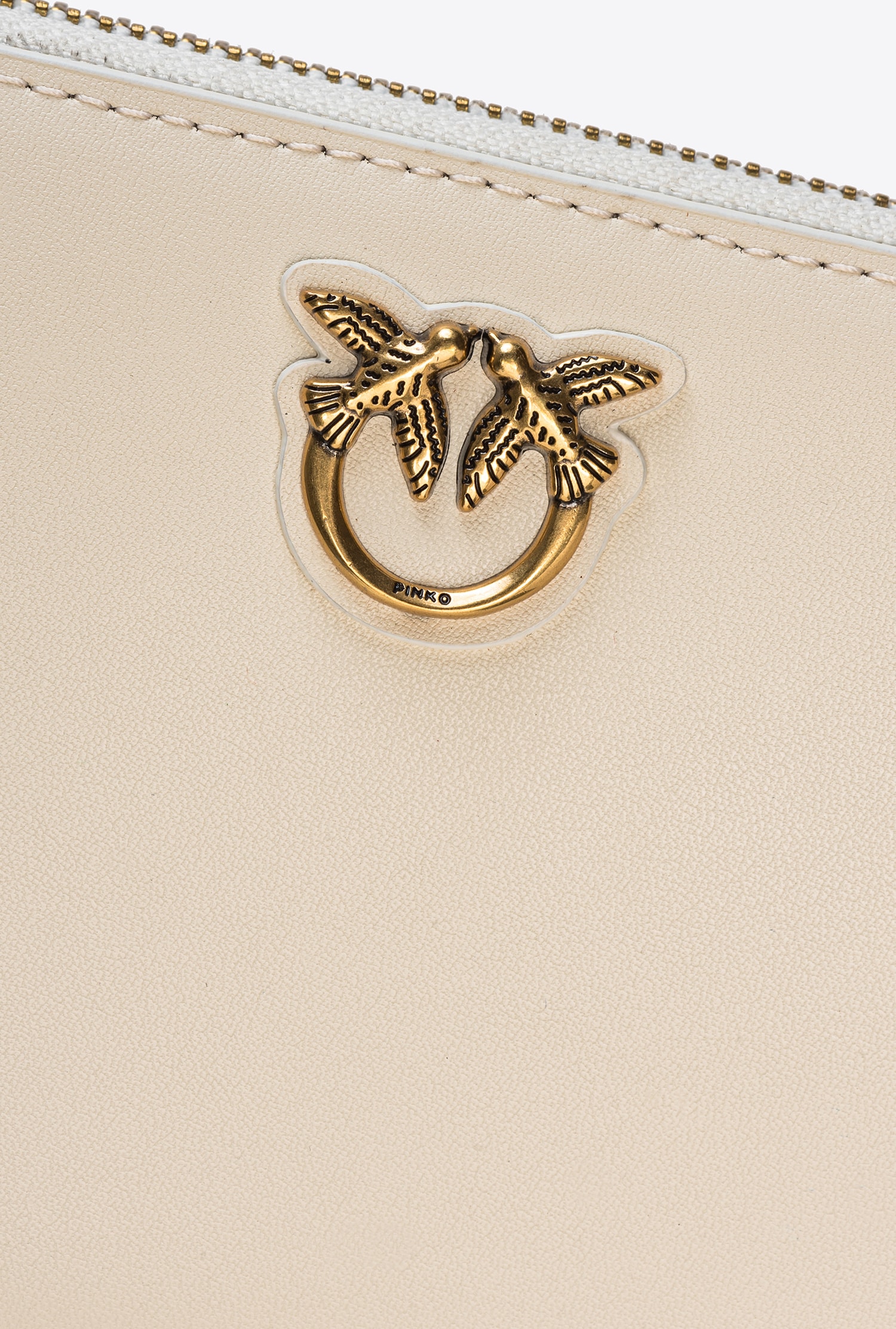 Zip-around leather wallet