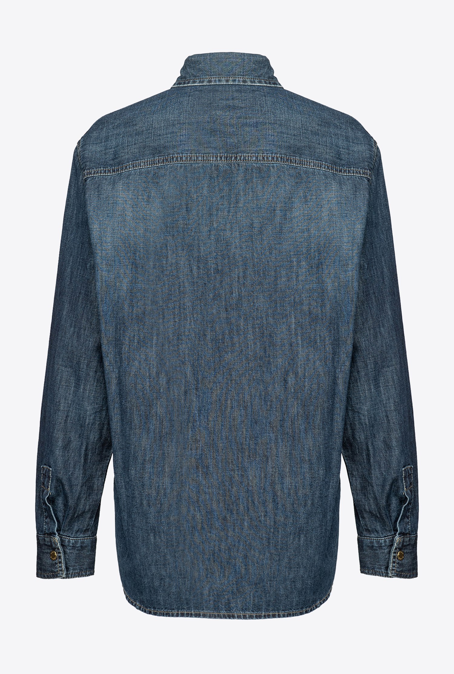 Denim shirt with embroidery