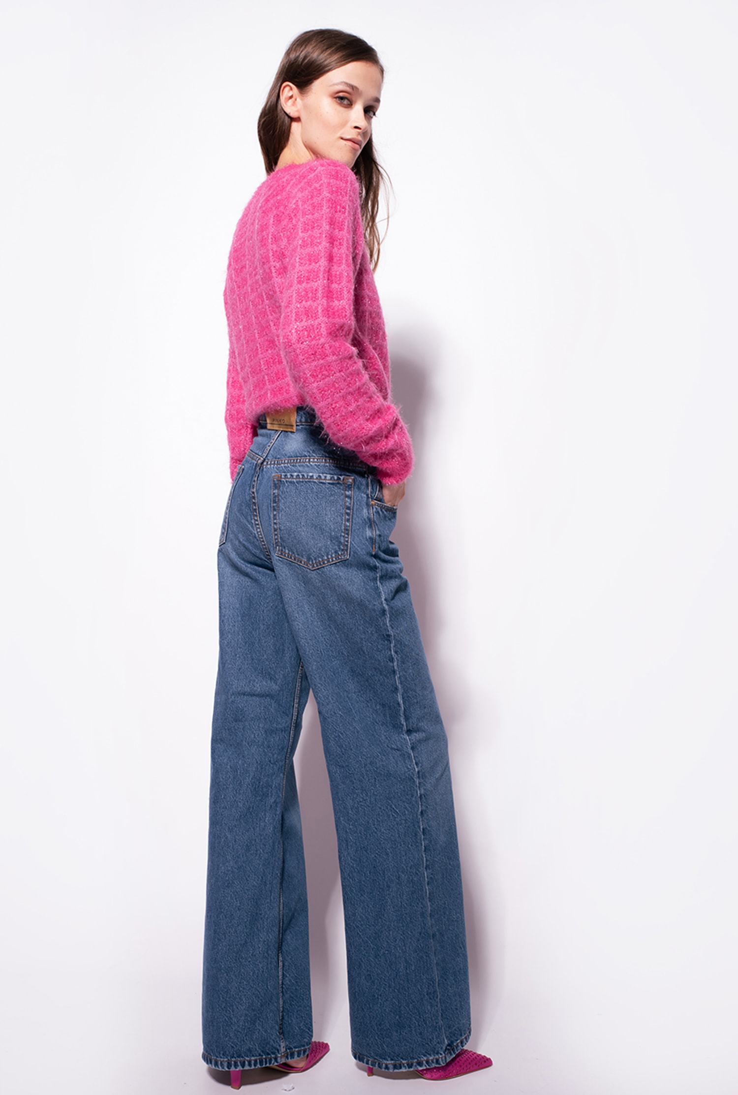 Alpaca blend fluffy pullover