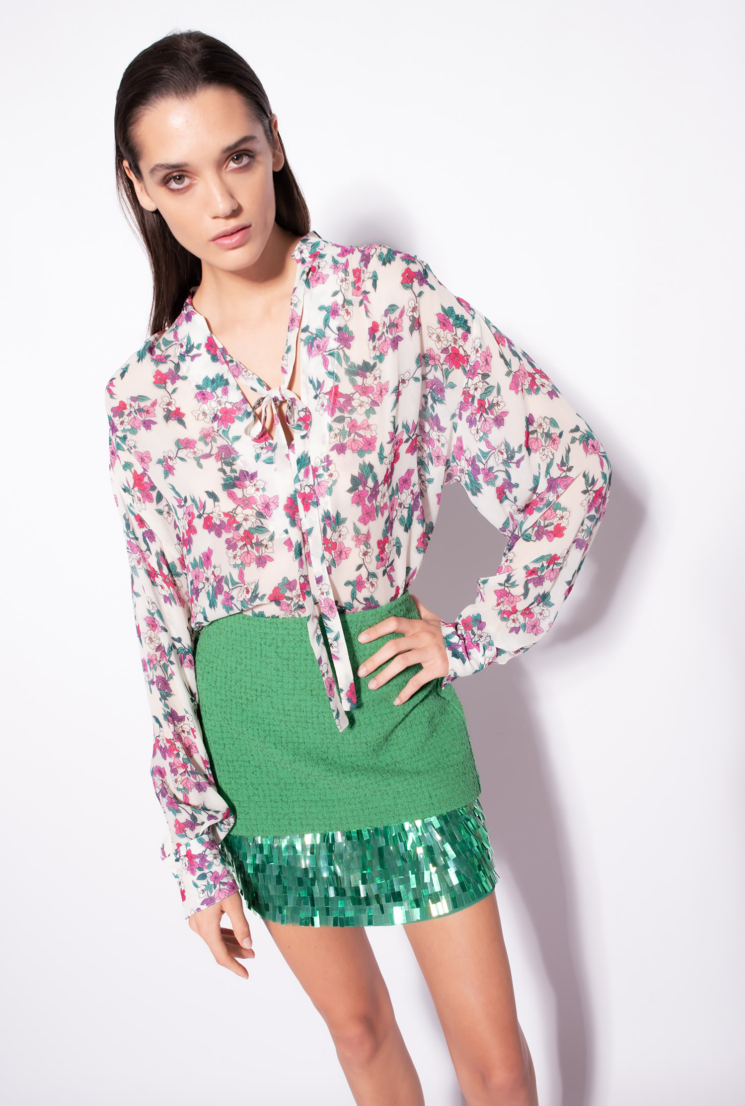 Floral georgette blouse