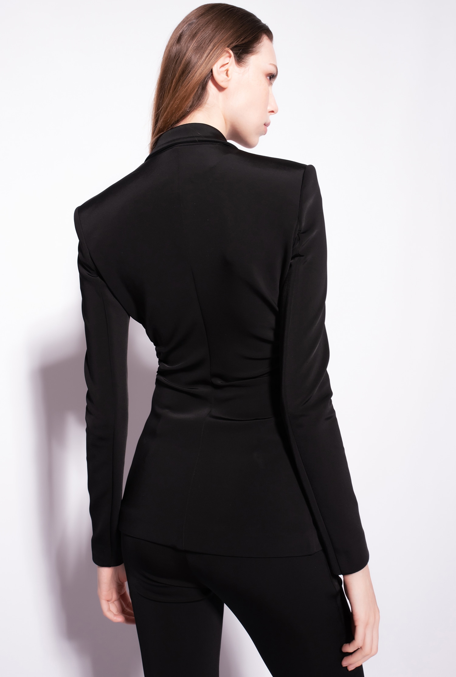 Slim-fit blazer in technical fabric