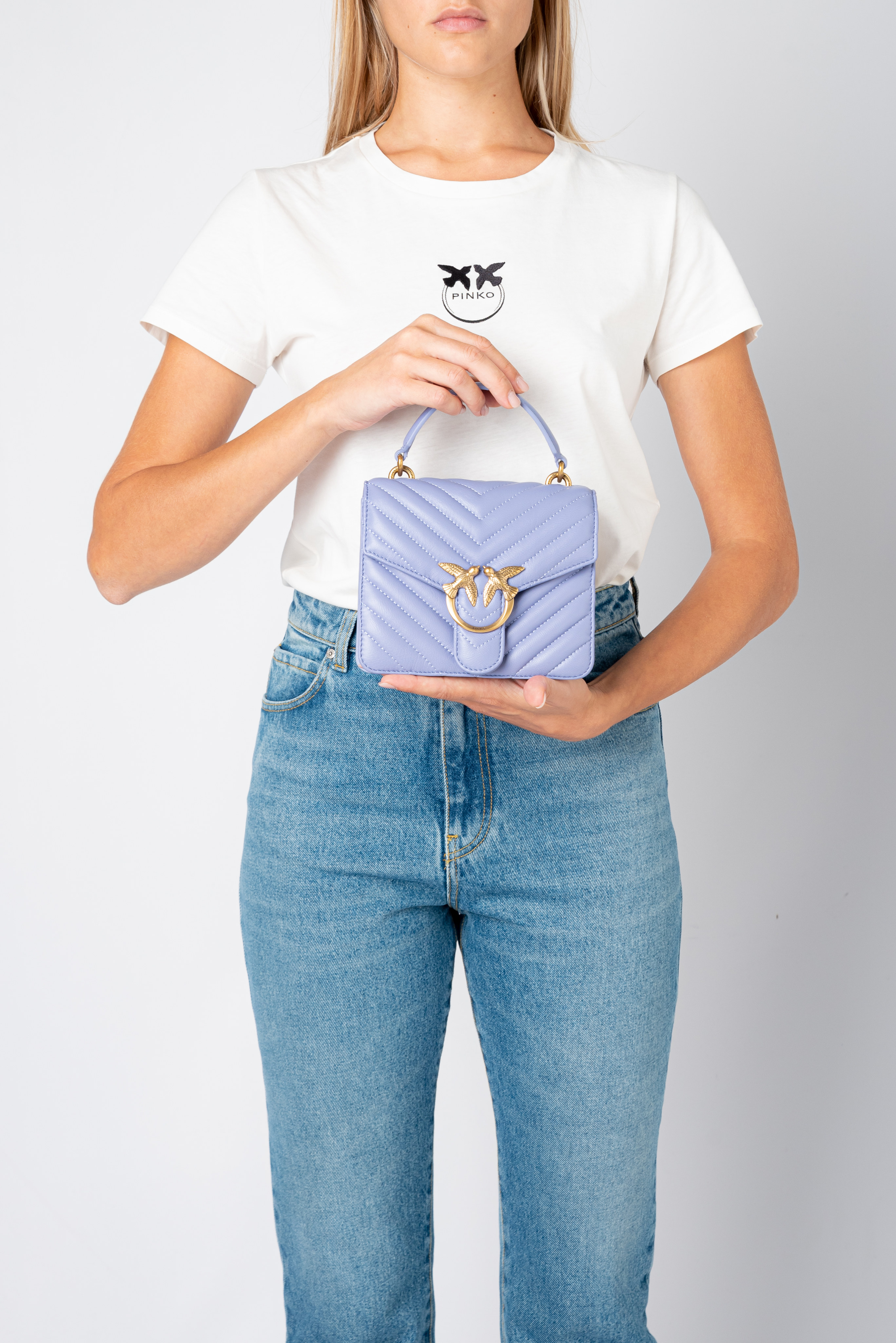 Mini Love Bag Top Handle Chevron