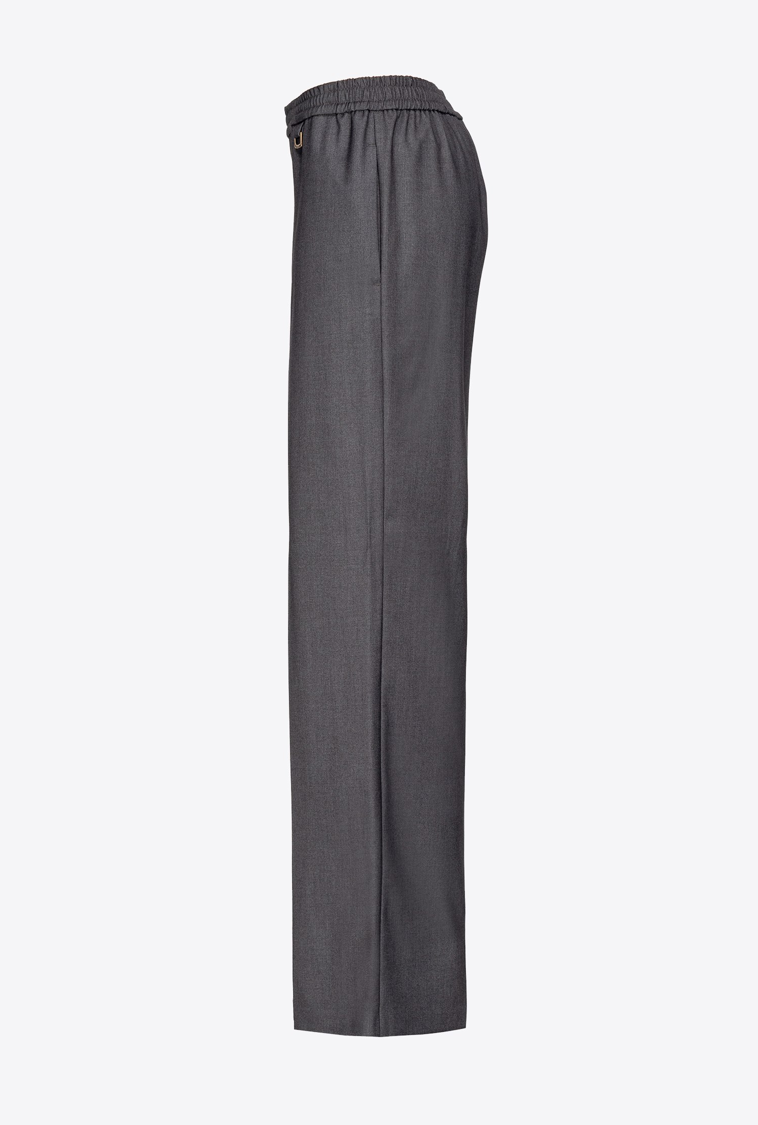 Wide-leg trousers with elastic waist