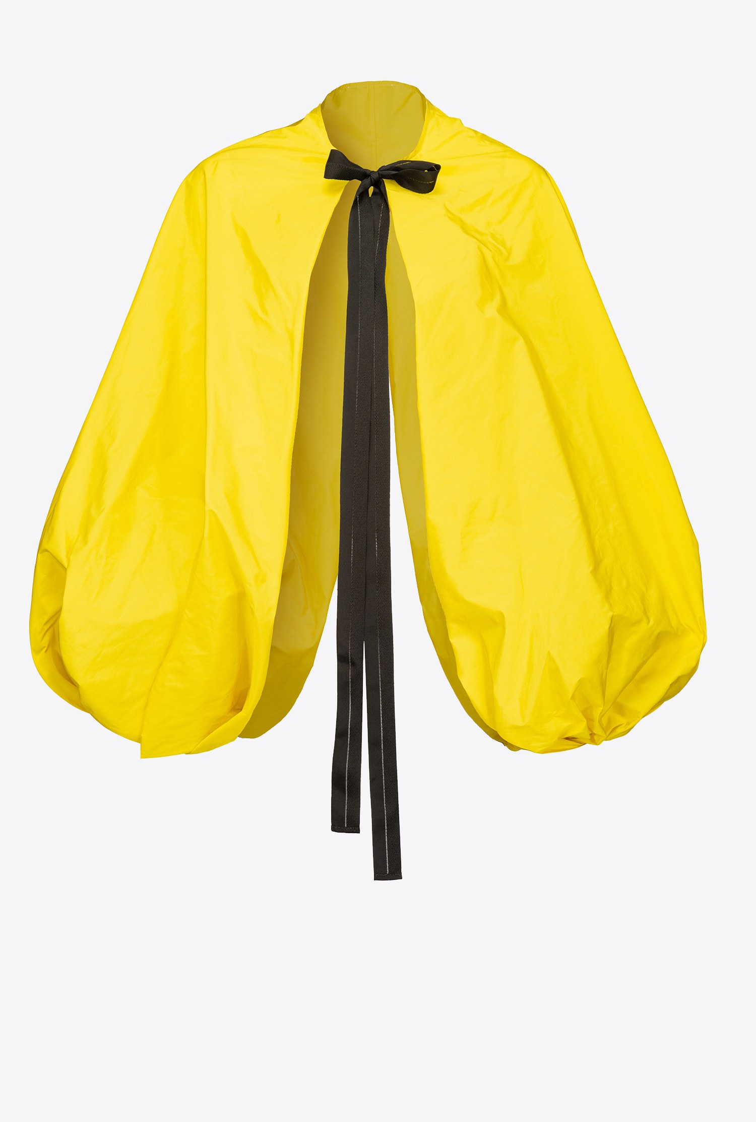 Taffeta shrug with balloon sleeves