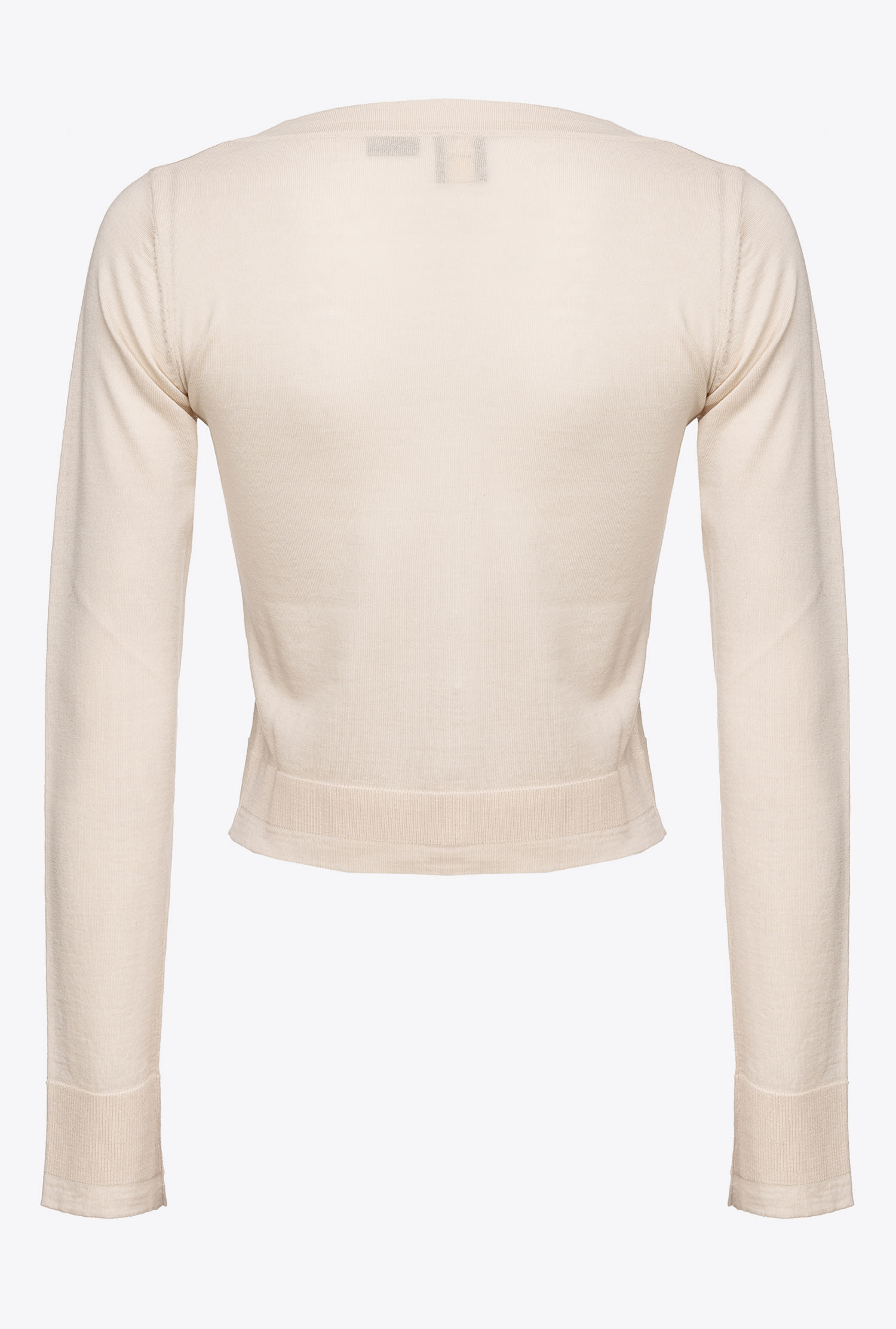 Cropped colour-block cardigan