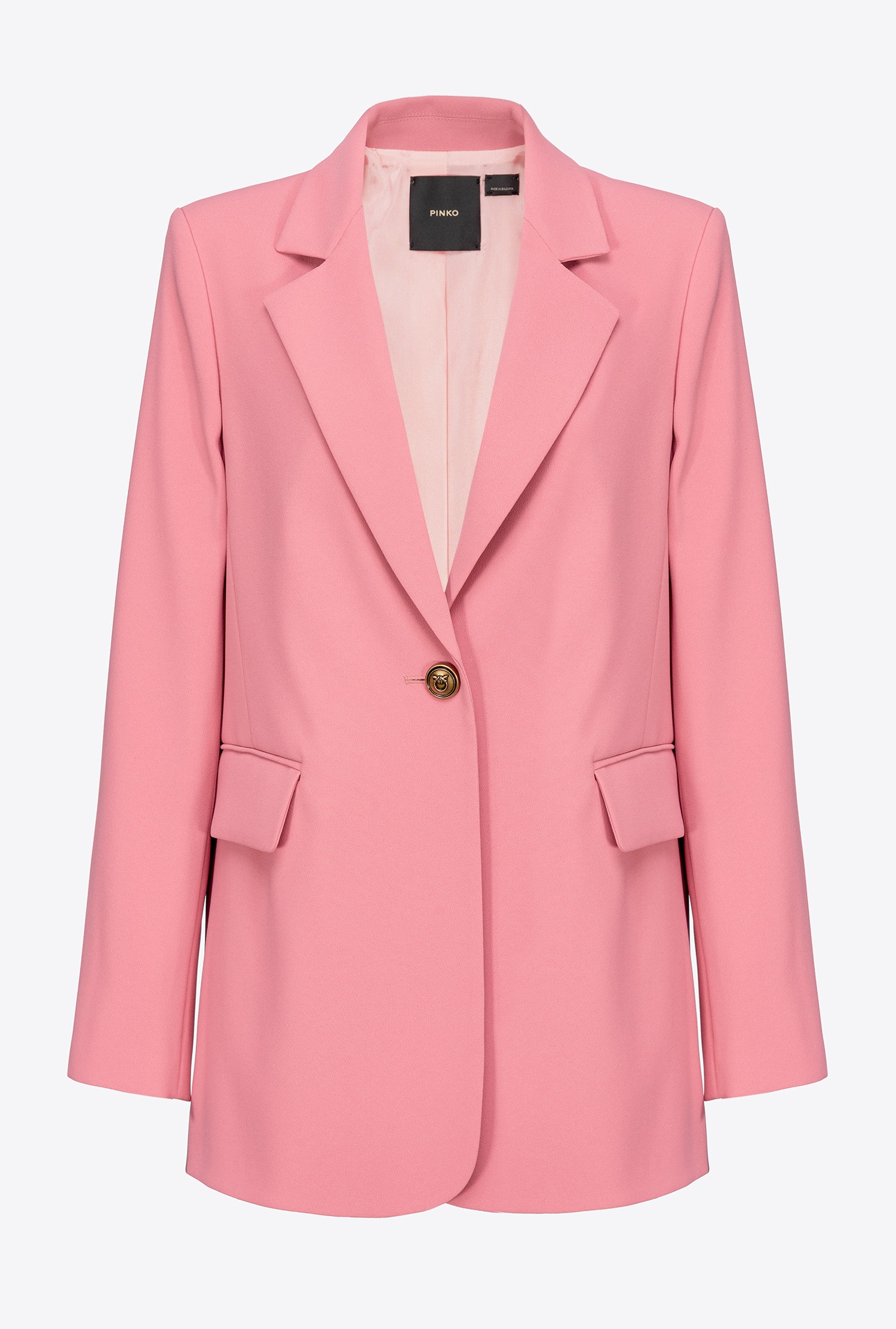 Single-breasted stretch crêpe blazer