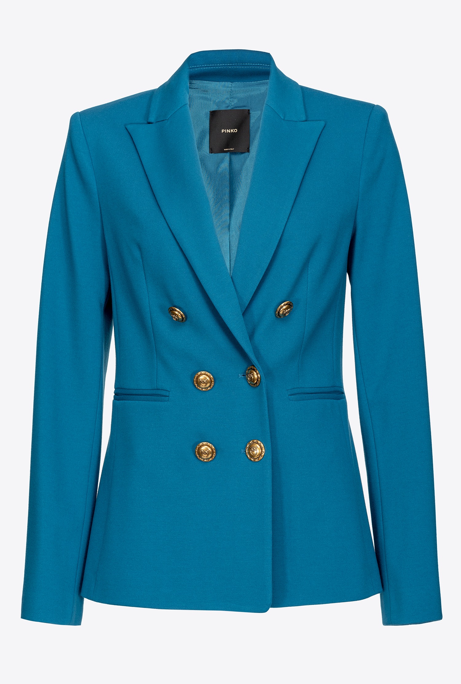 Blazer with jewel buttons