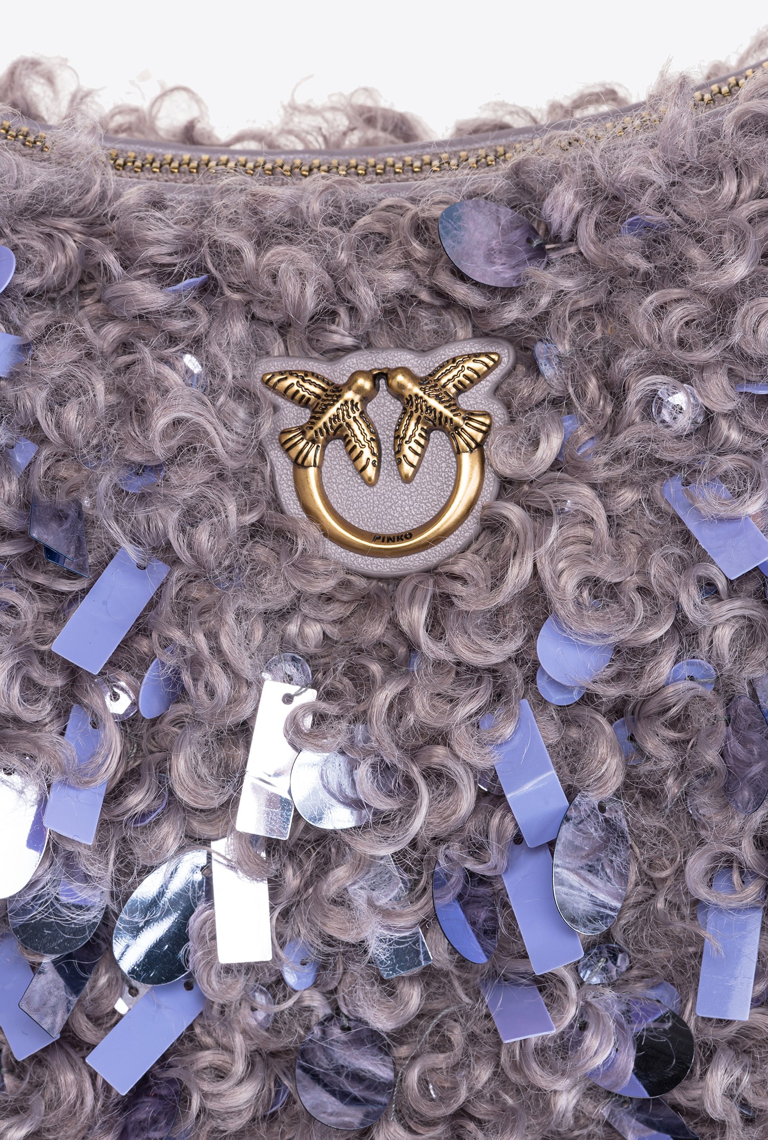 Mini Half Moon Bag Neon Curls