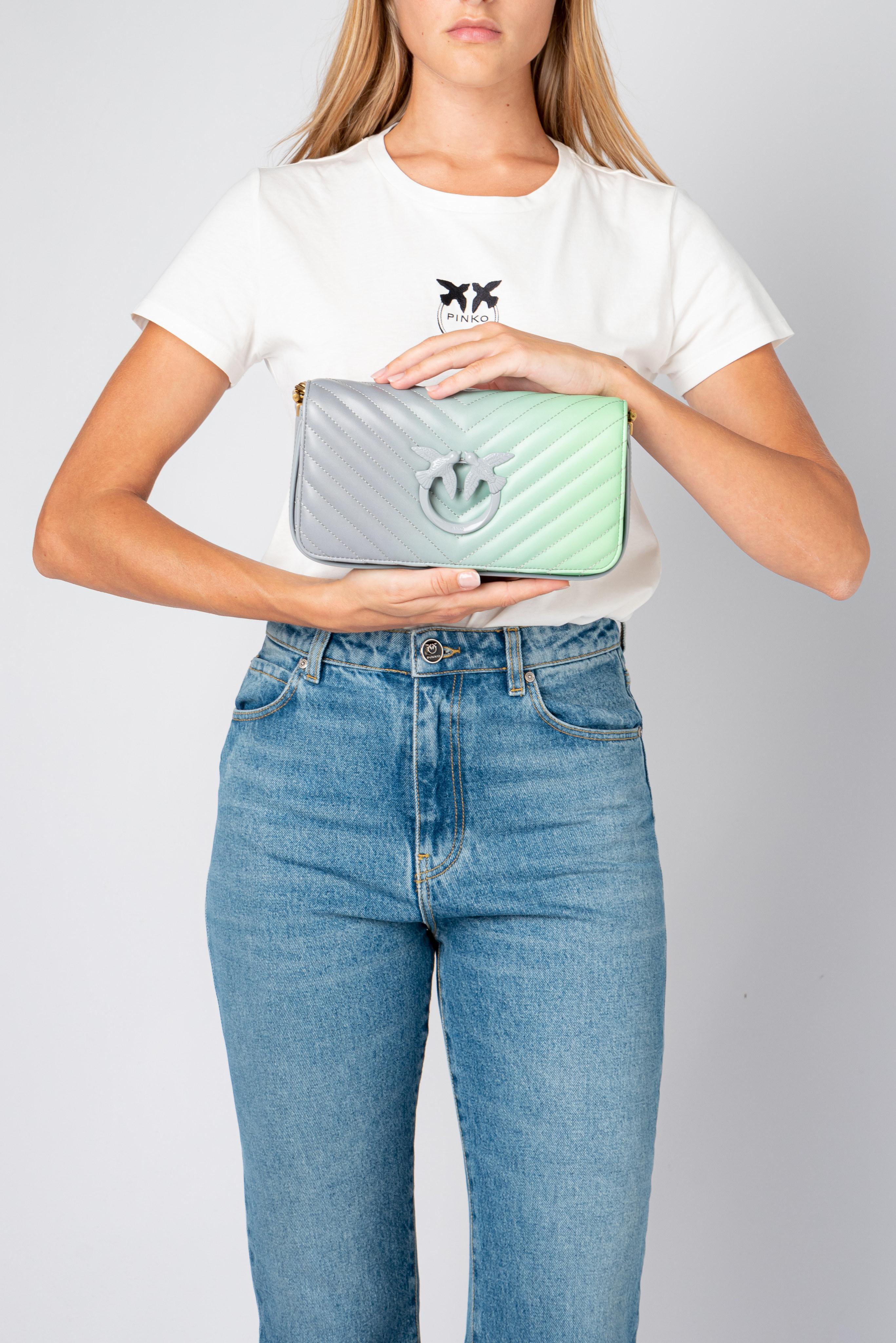 Mini Love Bag Click Baguette Shaded Chevron