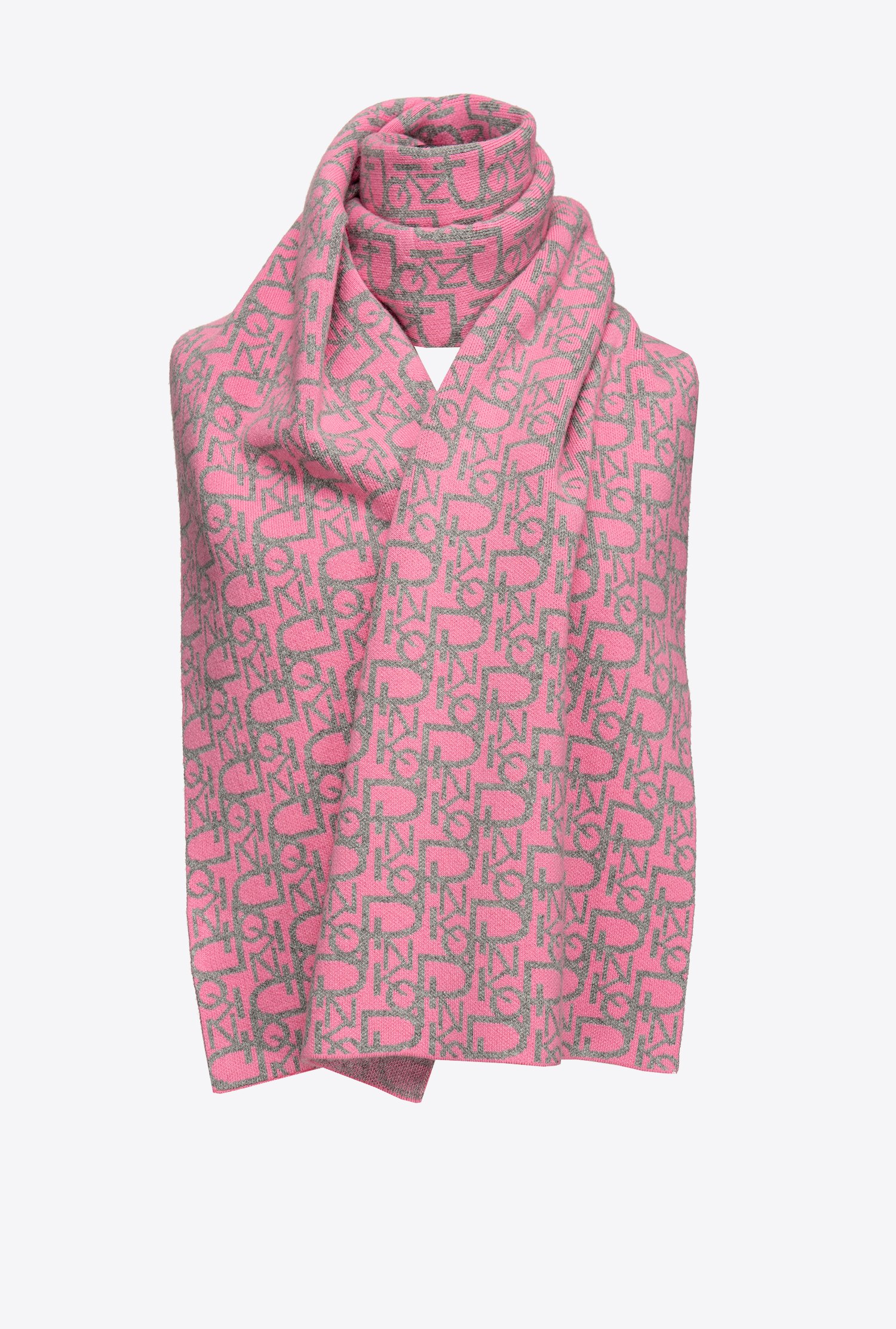 Cashmere jacquard scarf