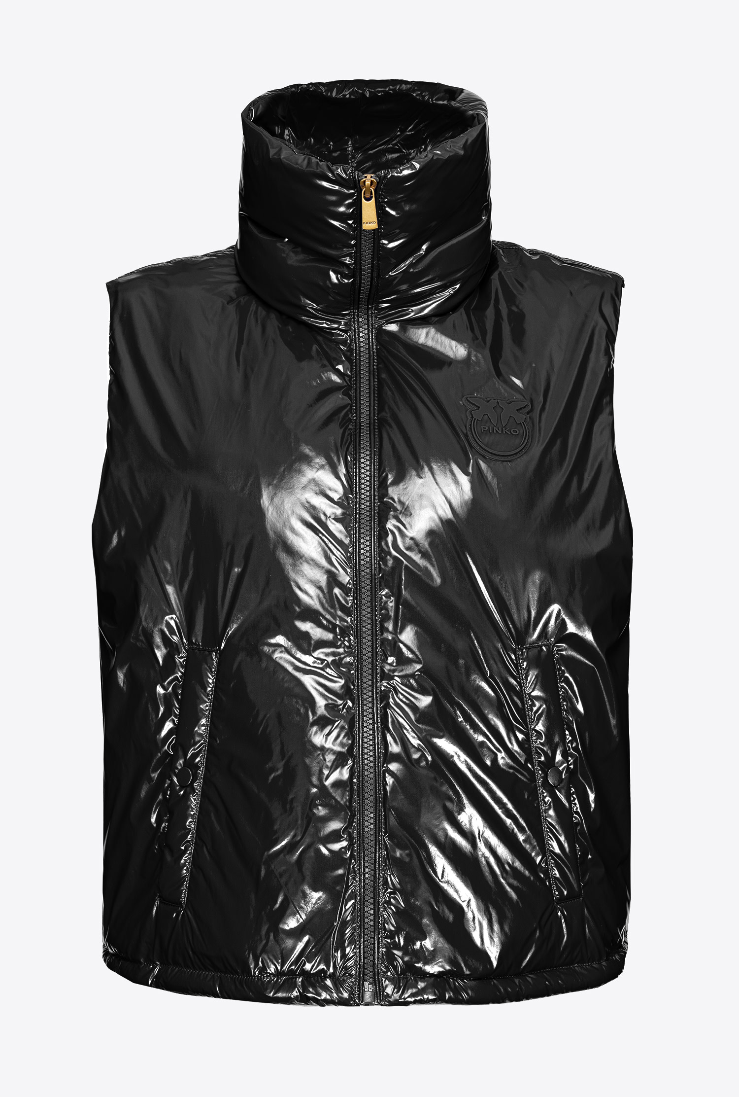 Padded crystal nylon vest