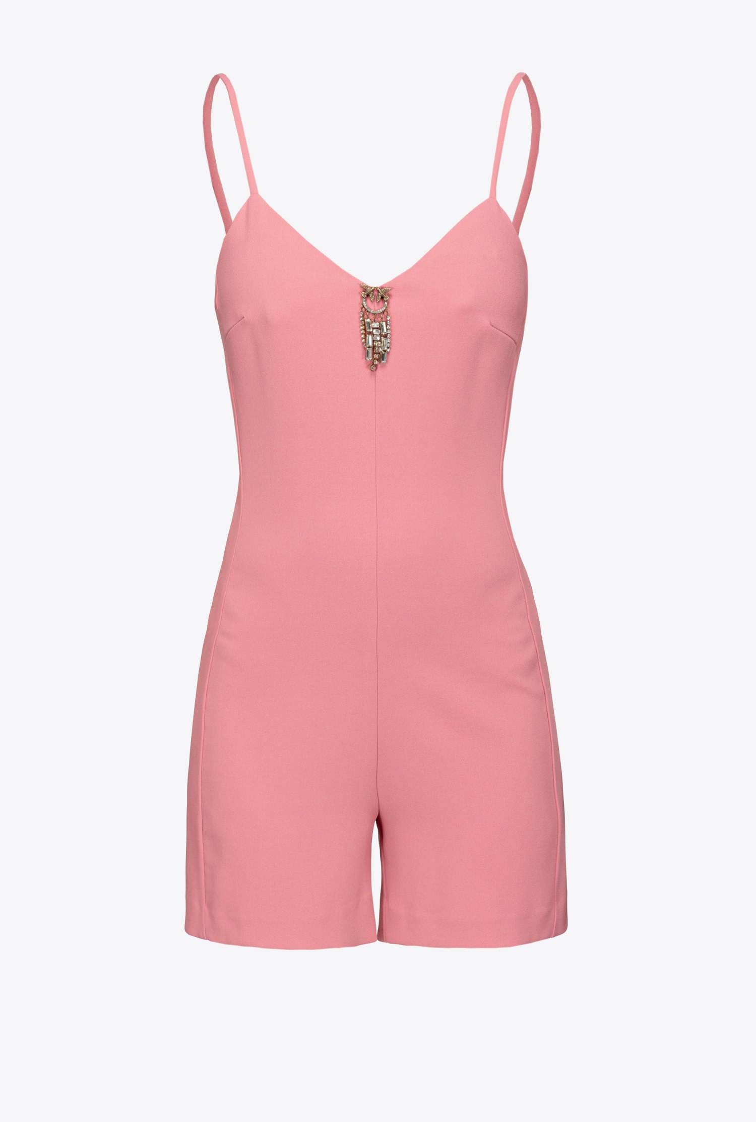 Playsuit with jewel embellishment