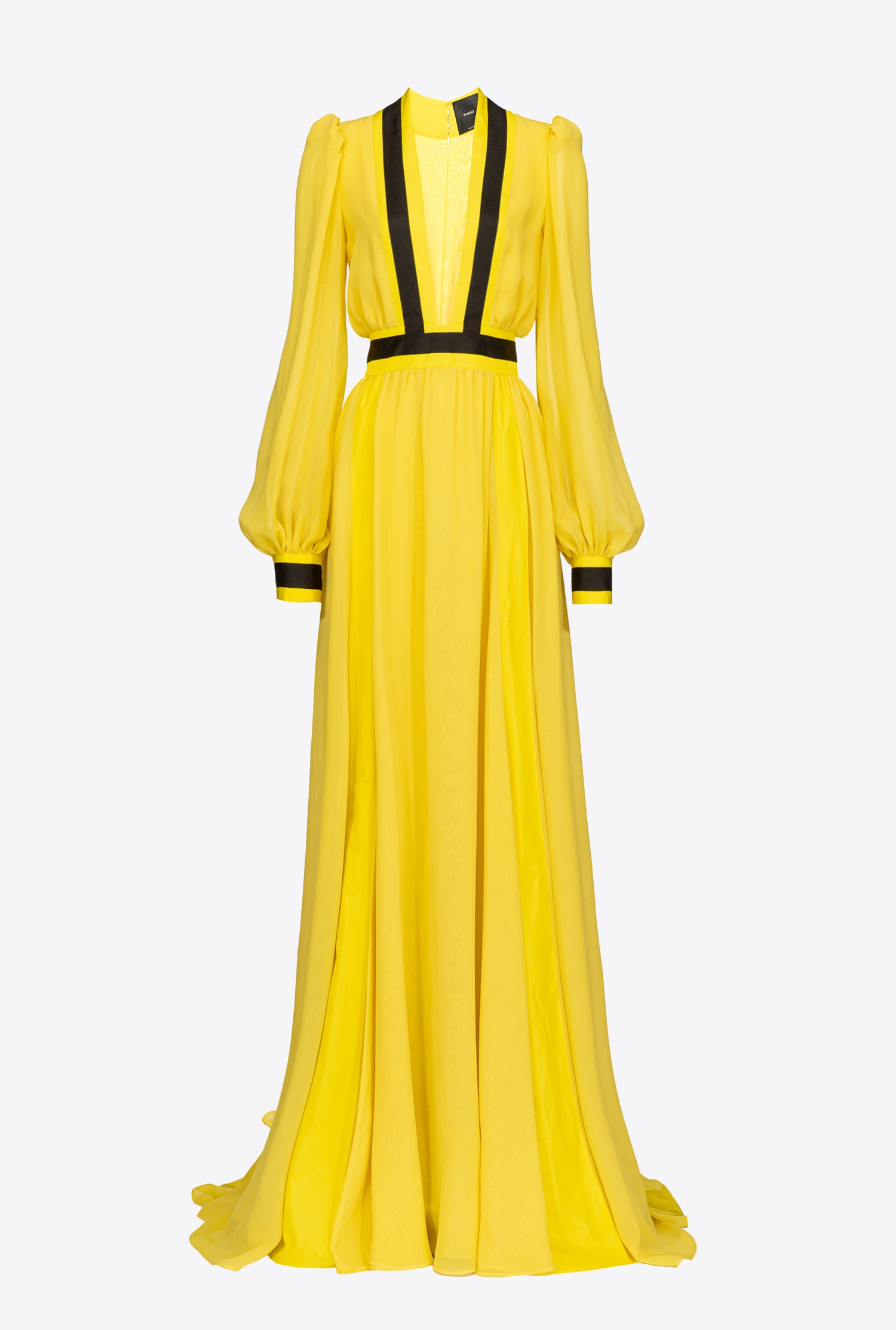 Long, elegant georgette dress