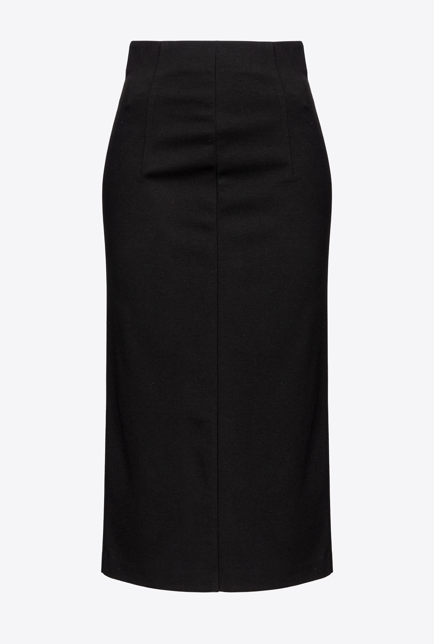 Calf-length skirt with zip
