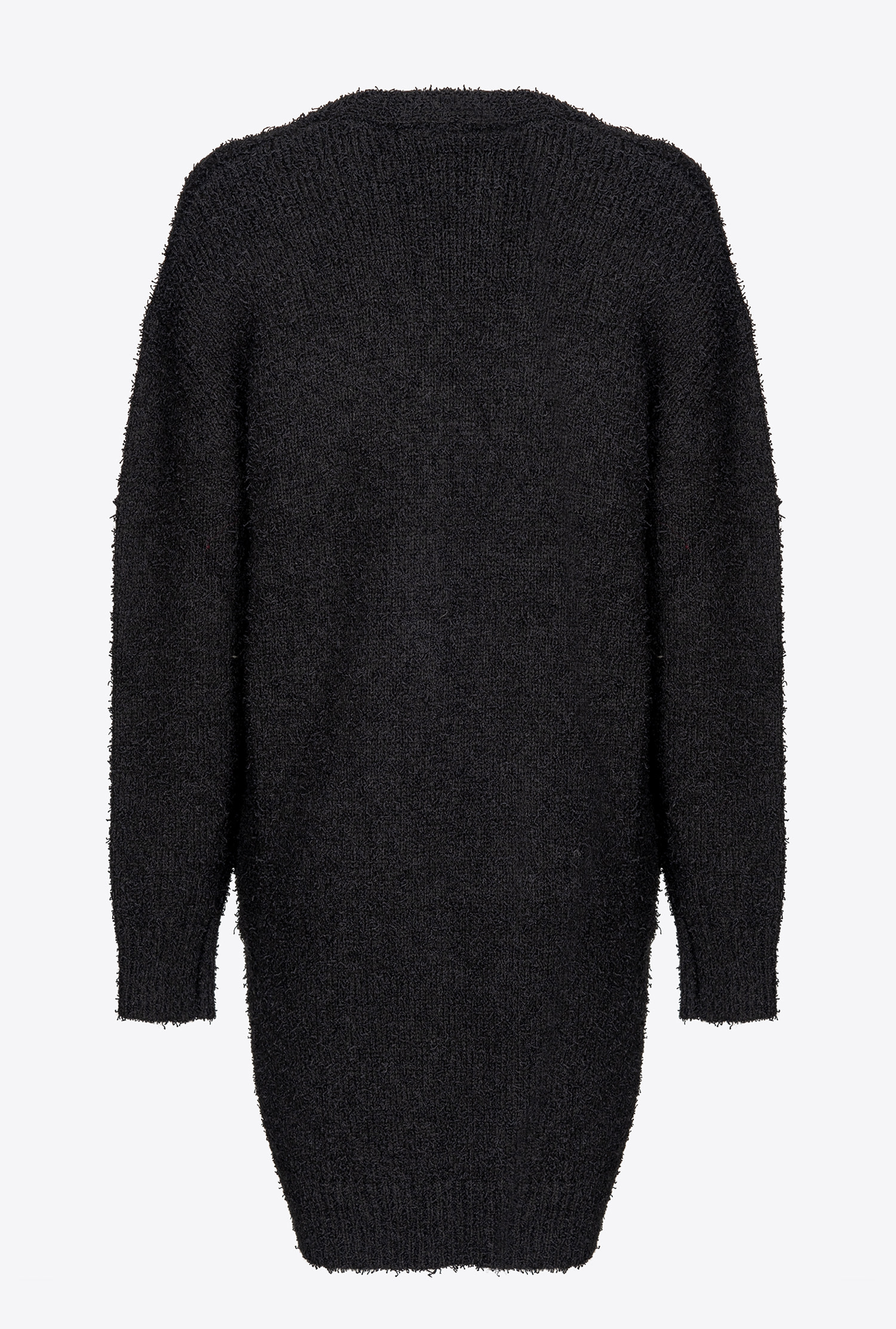 Cardigan with logo hook