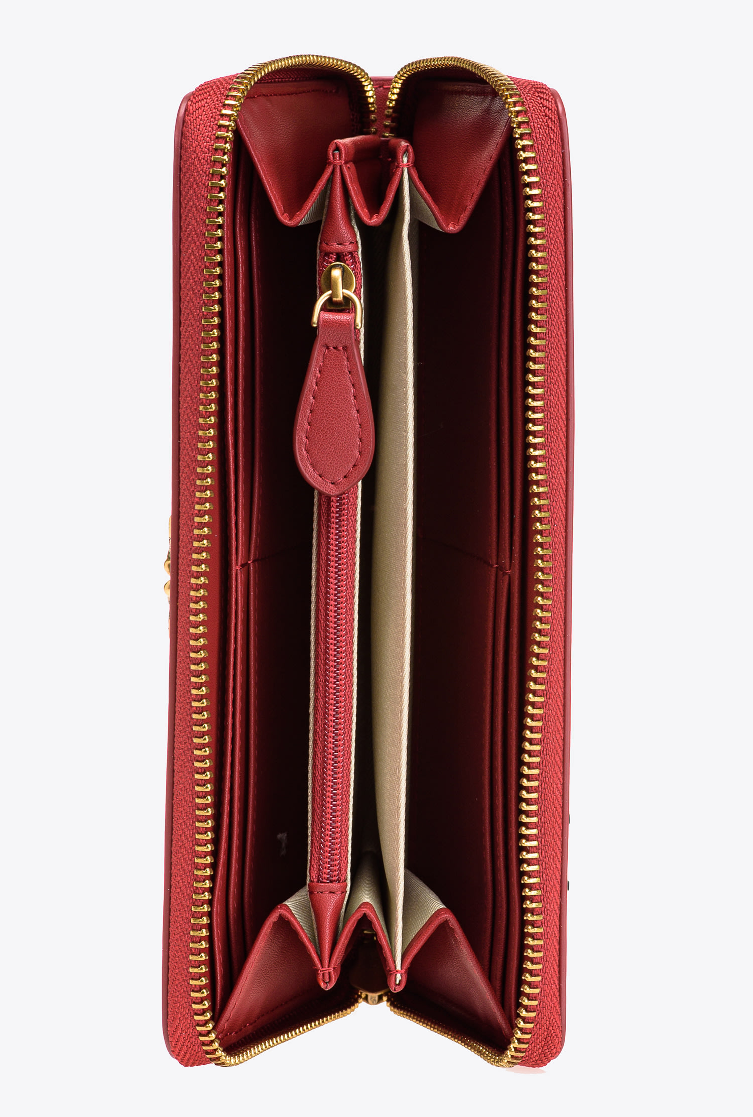 Zip-around leather purse