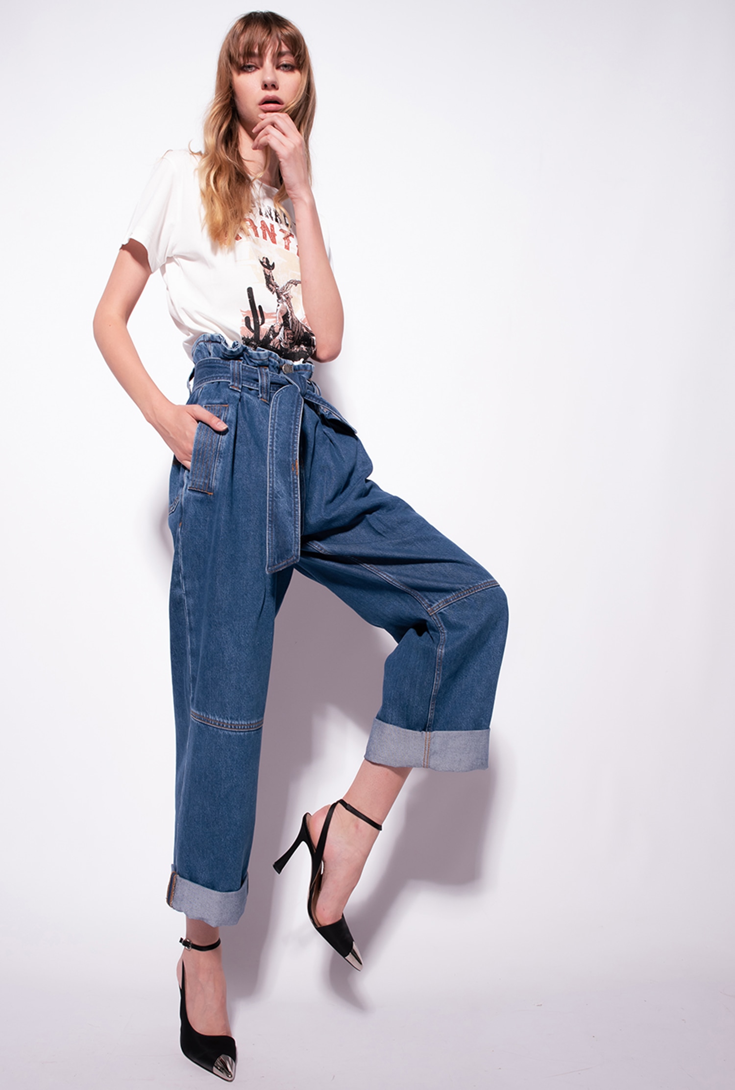 T-shirt with Wanted print