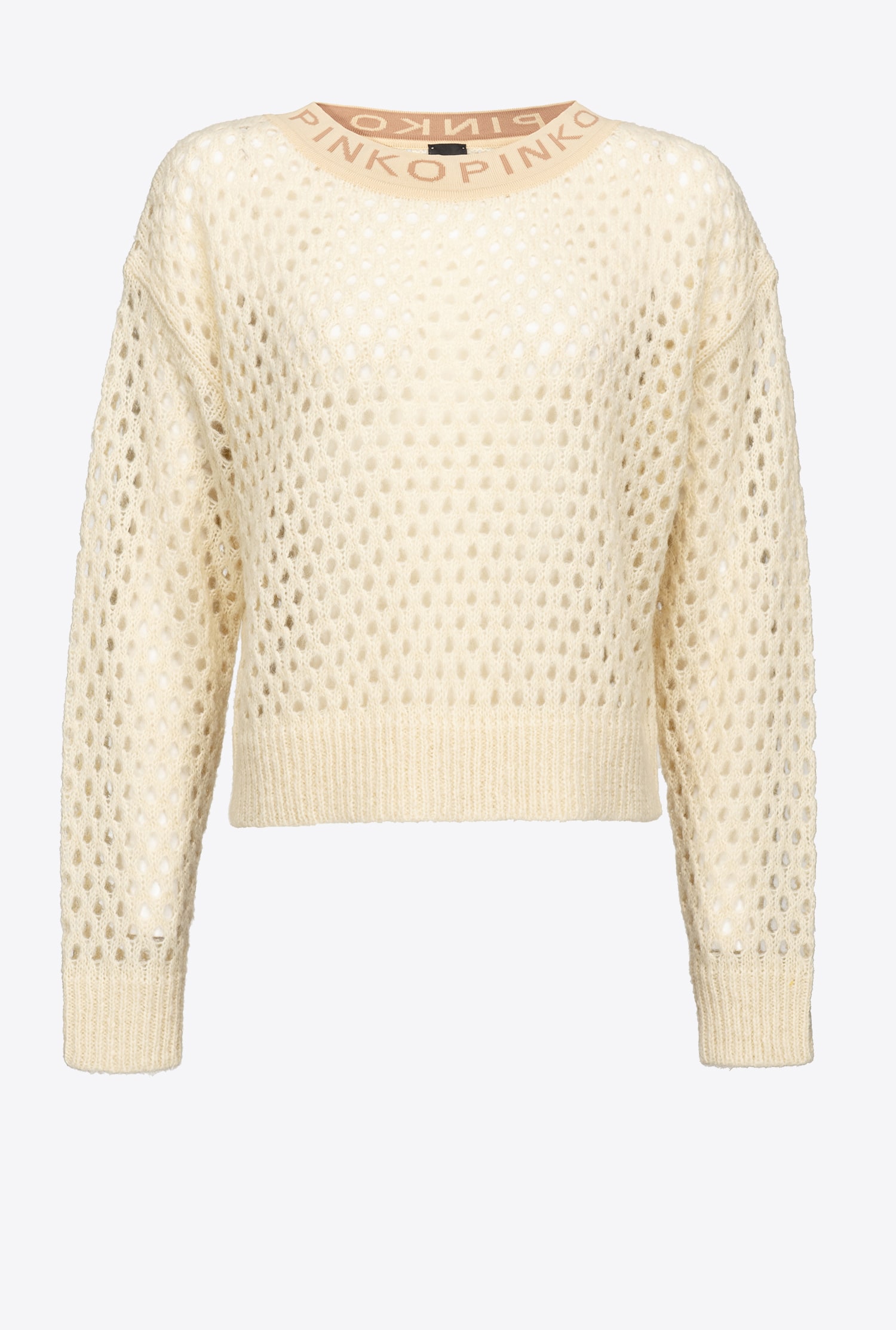 Mesh-stitch pullover