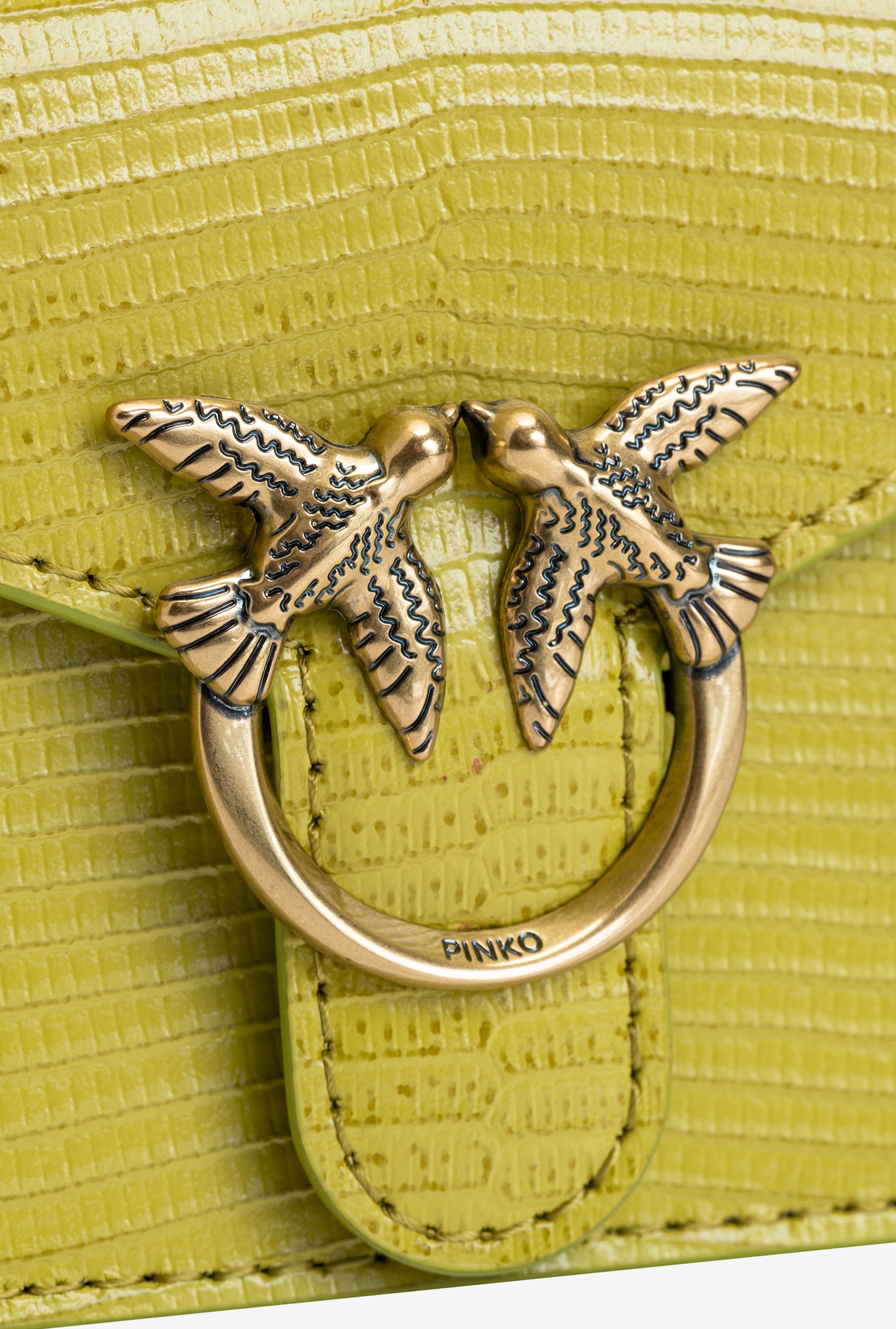 Micro Love Bag Top Handle Lizard