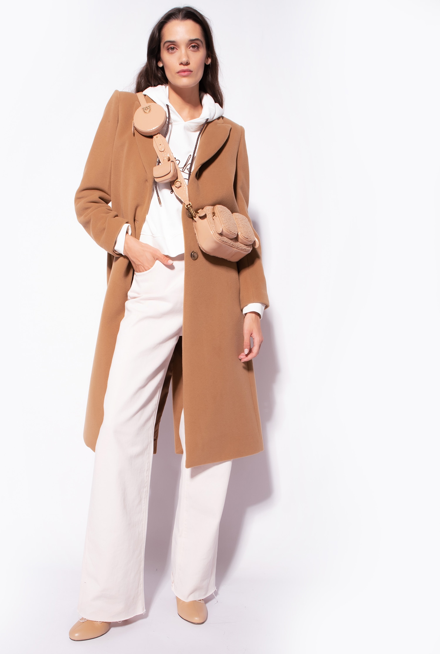 Cropped sweatshirt with embroidery