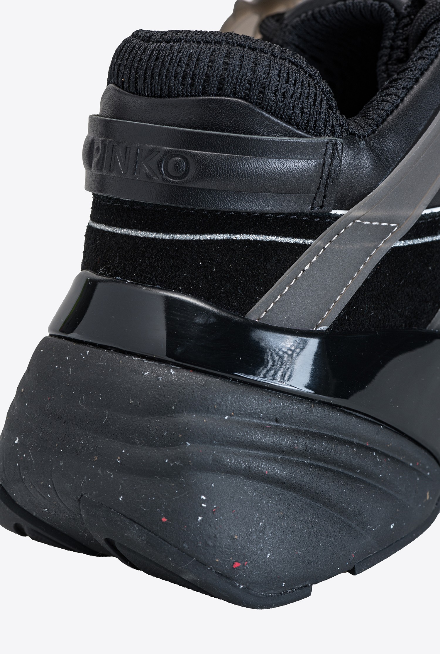 Oversized rubberised sneakers