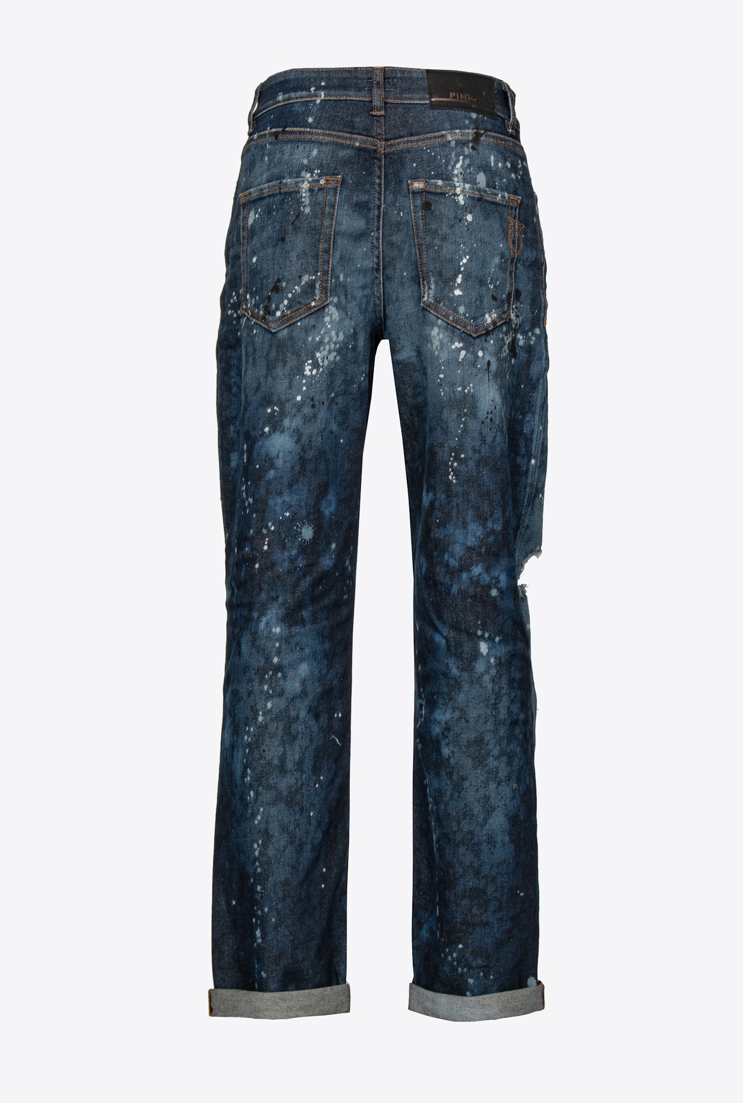 Spotted boyfriend jeans